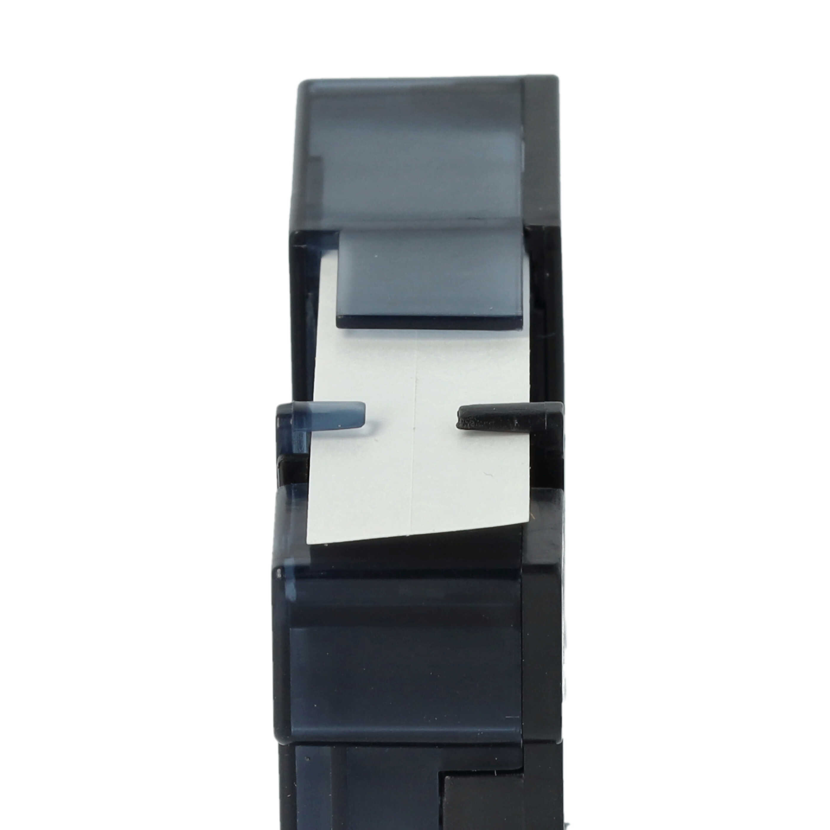 3x Label Tape replaces Dymo S0720530, D1 - 12 mm Black to White
