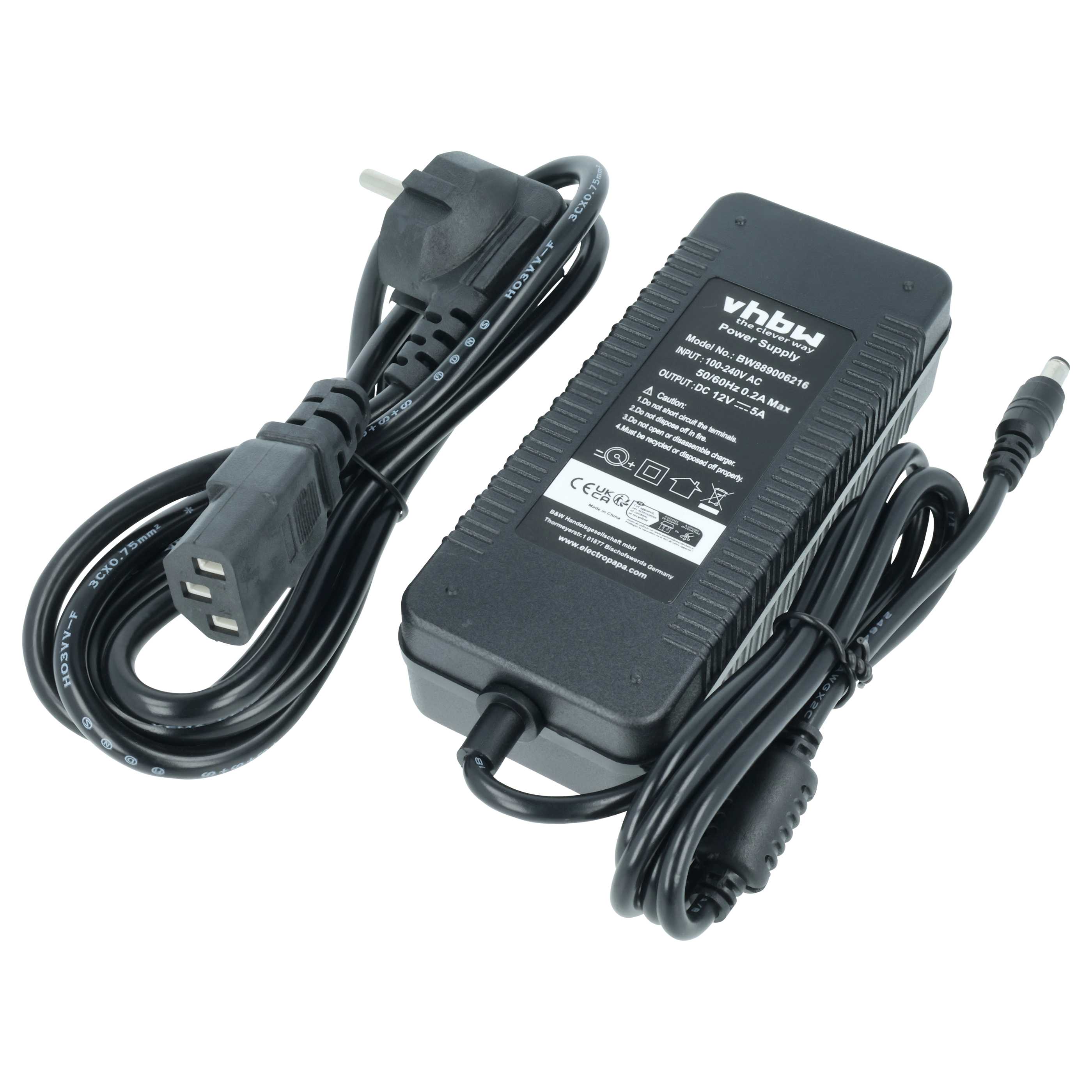 Alimentatore per soundbox Linksys, Teufel, Phicomm, Netgear, 12 V, 5 A