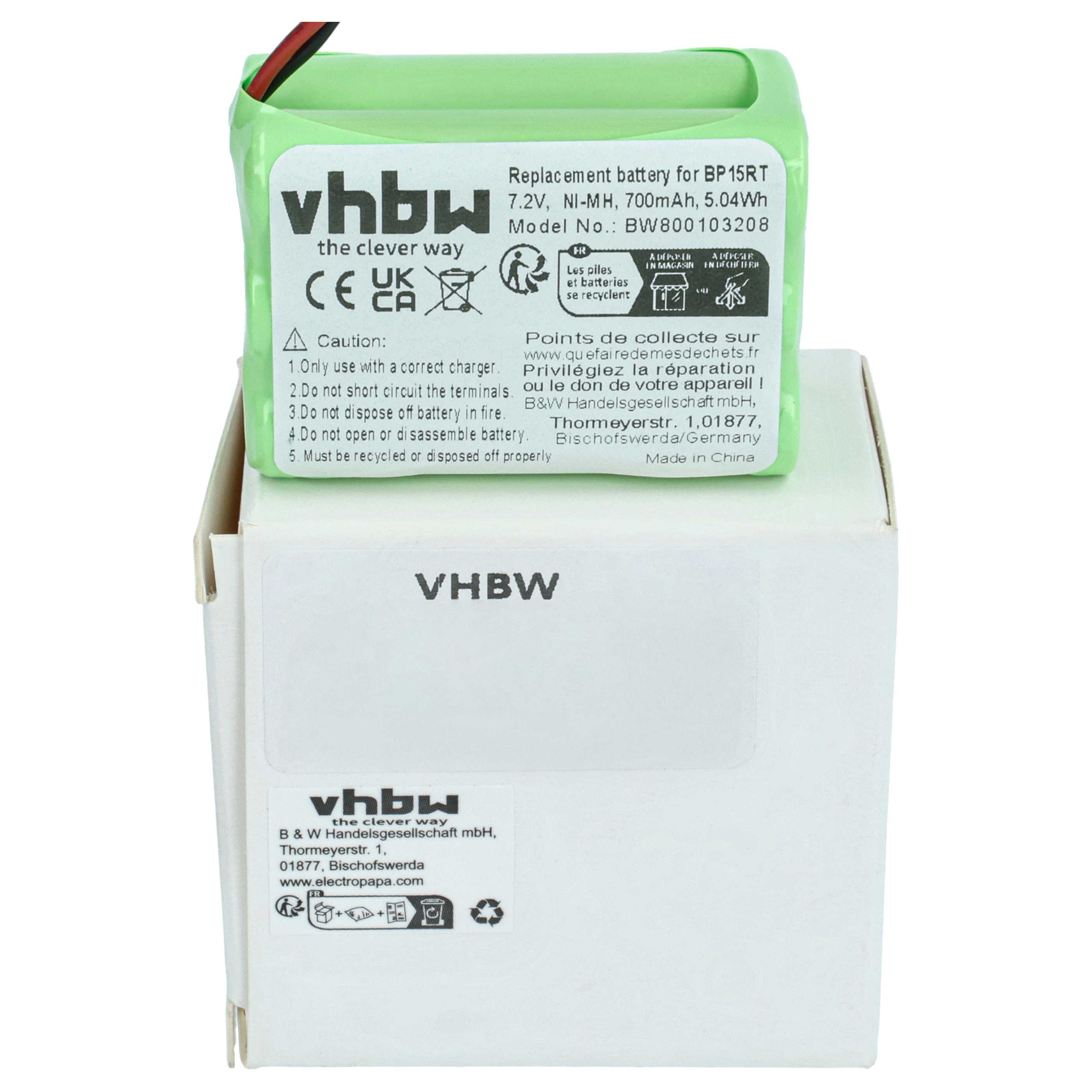 Dog Trainer Battery replaces Dogtra BP-15RT, BP15RT - 700 mAh 7.2 V NiMH