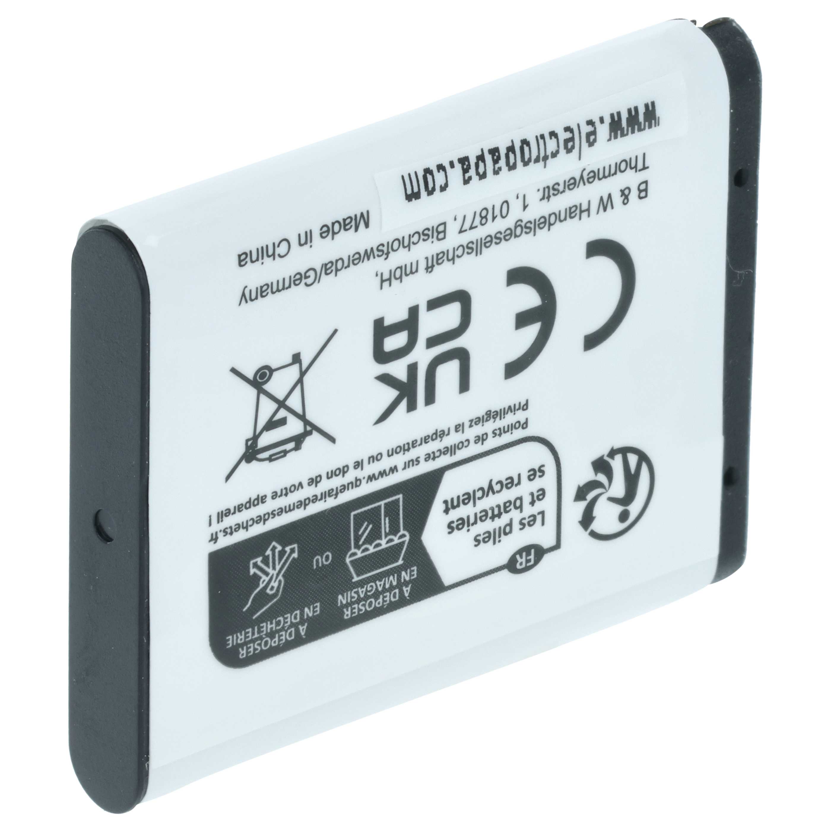 Batteria sostituisce Samsung BP70a, BP-70a, SLB-70A, EA-BP70A per fotocamera - 500mAh 3,6V Li-Ion