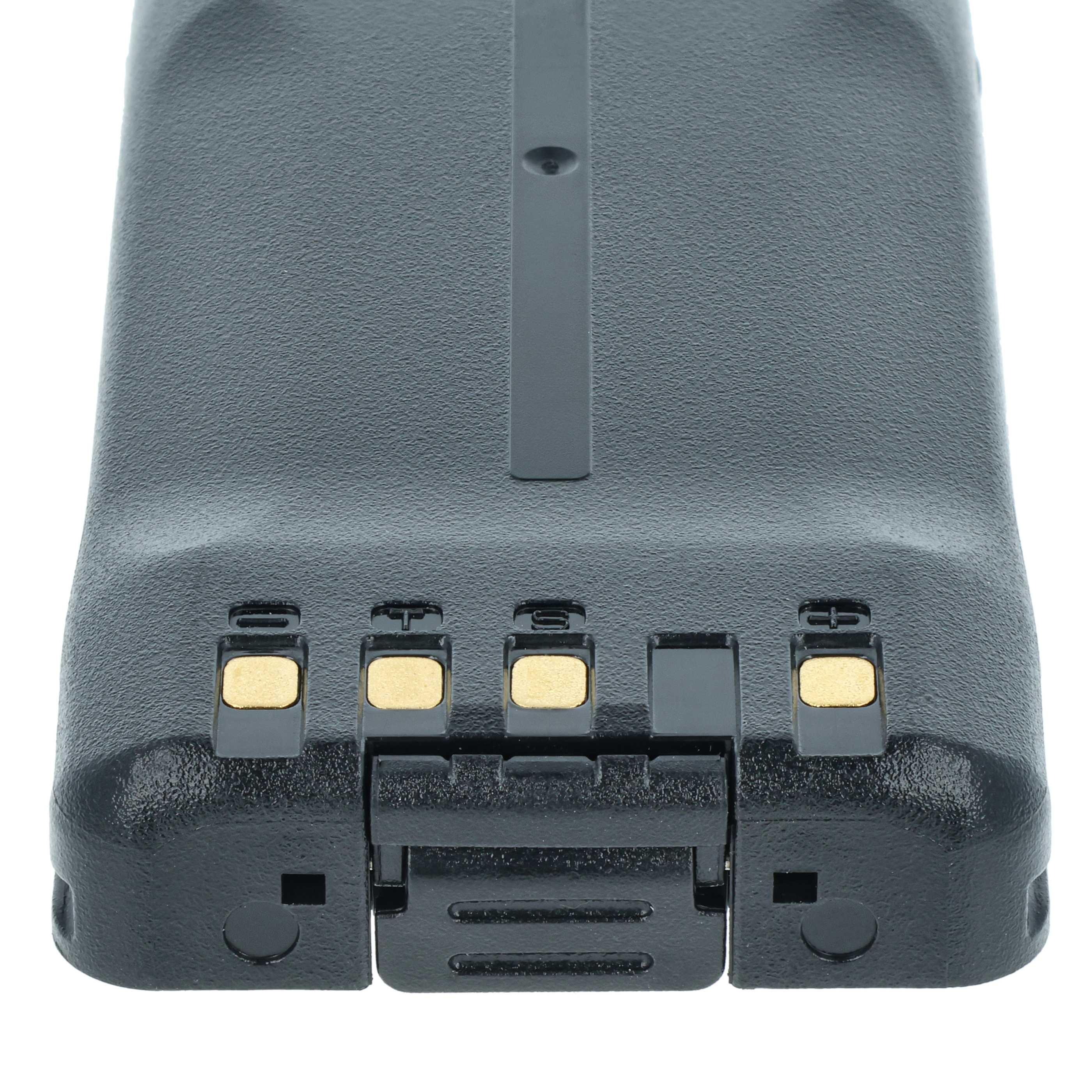 Batteria sostituisce Kenwood KNB-24LX, KNB-24, KNB-24Li, KNB-24L per dispositivo radio - 1400mAh 7,4V Li-Ion