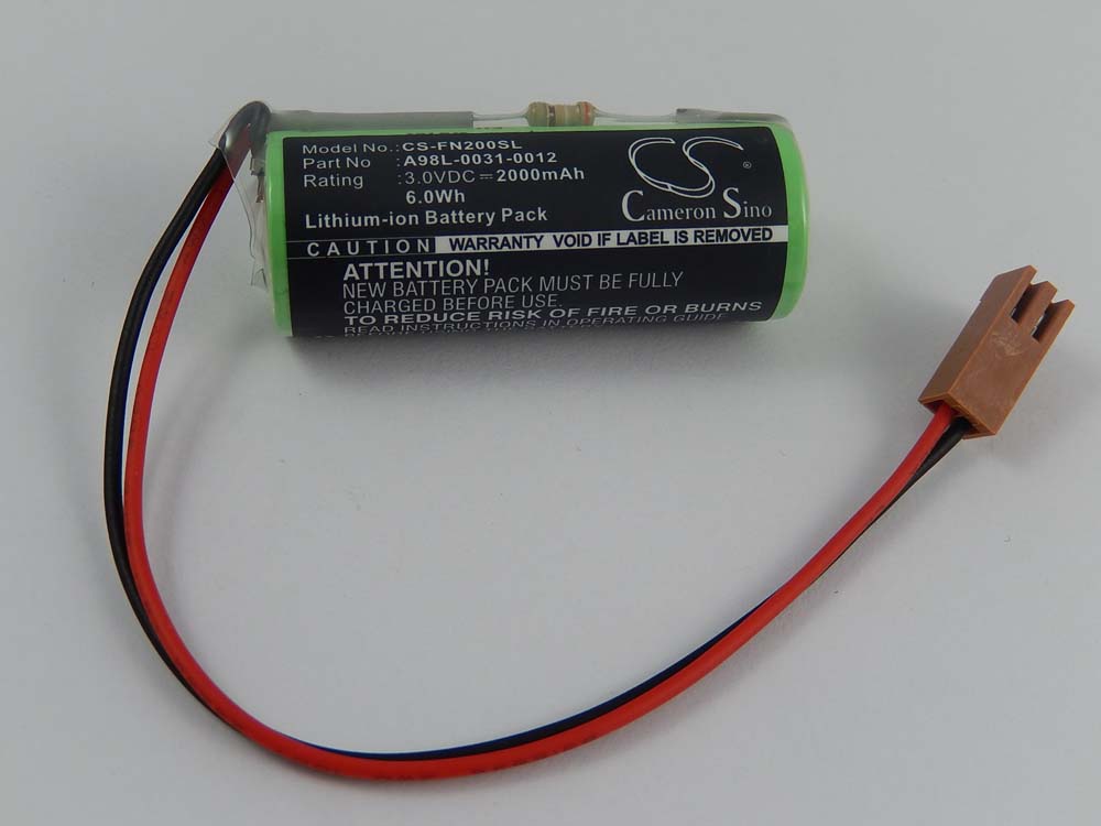 Industrial Controller Battery Replacement for FDK CR8-LHC - 2000mAh 3V Li-Ion