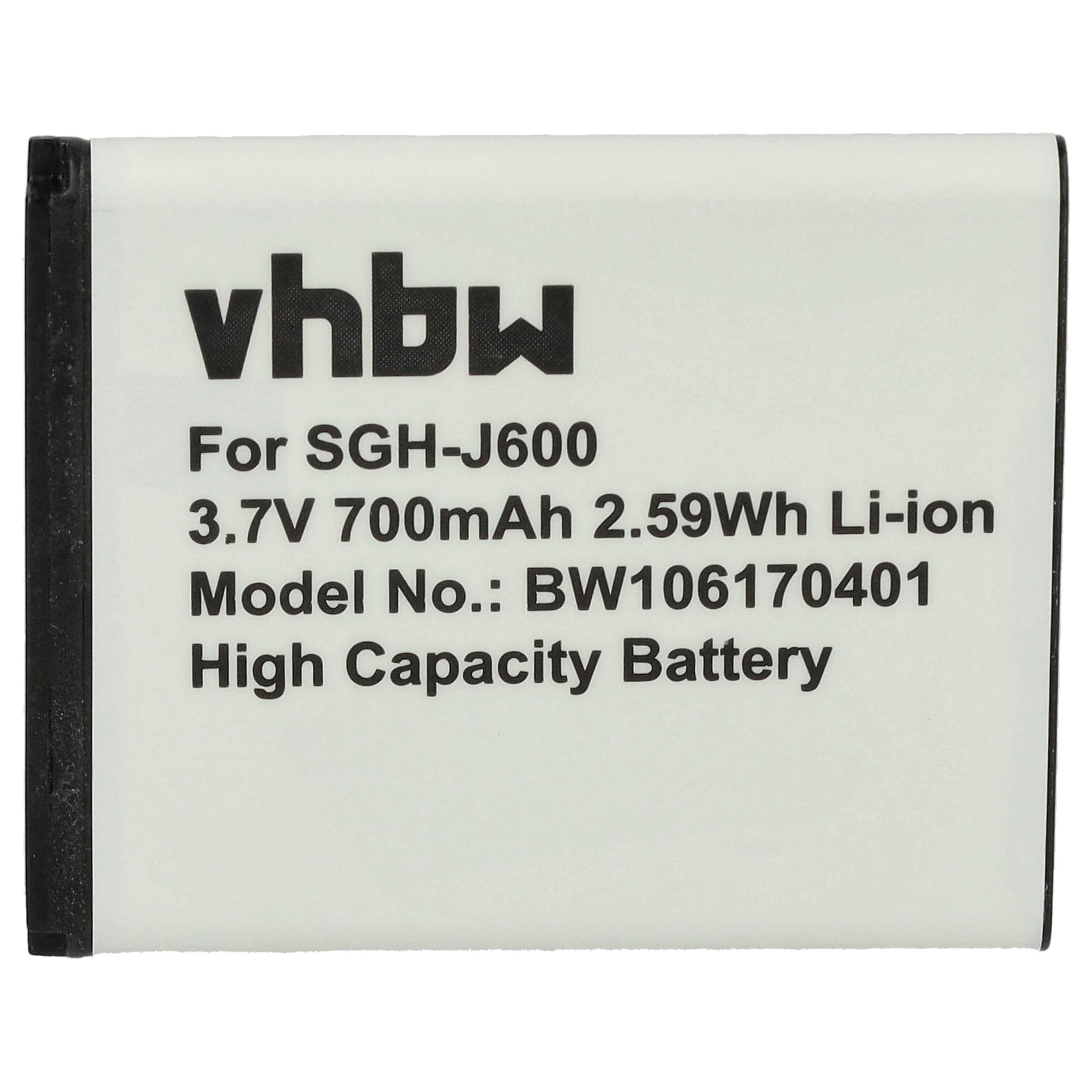 Akku als Ersatz für Samsung AB483640BU, AB483640BE - 700mAh 3,7V Li-Ion