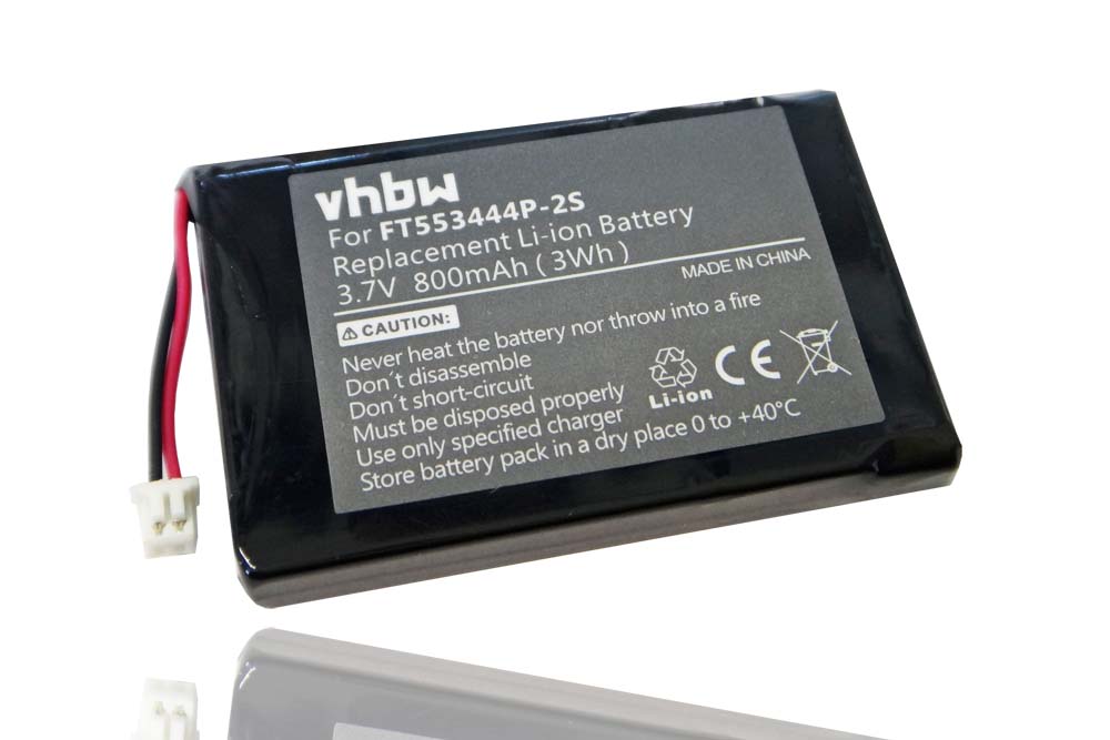 Batería reemplaza FT553444P-2S para radio, walkie-talkie TopCom - 800 mAh 3,7 V Li-Ion