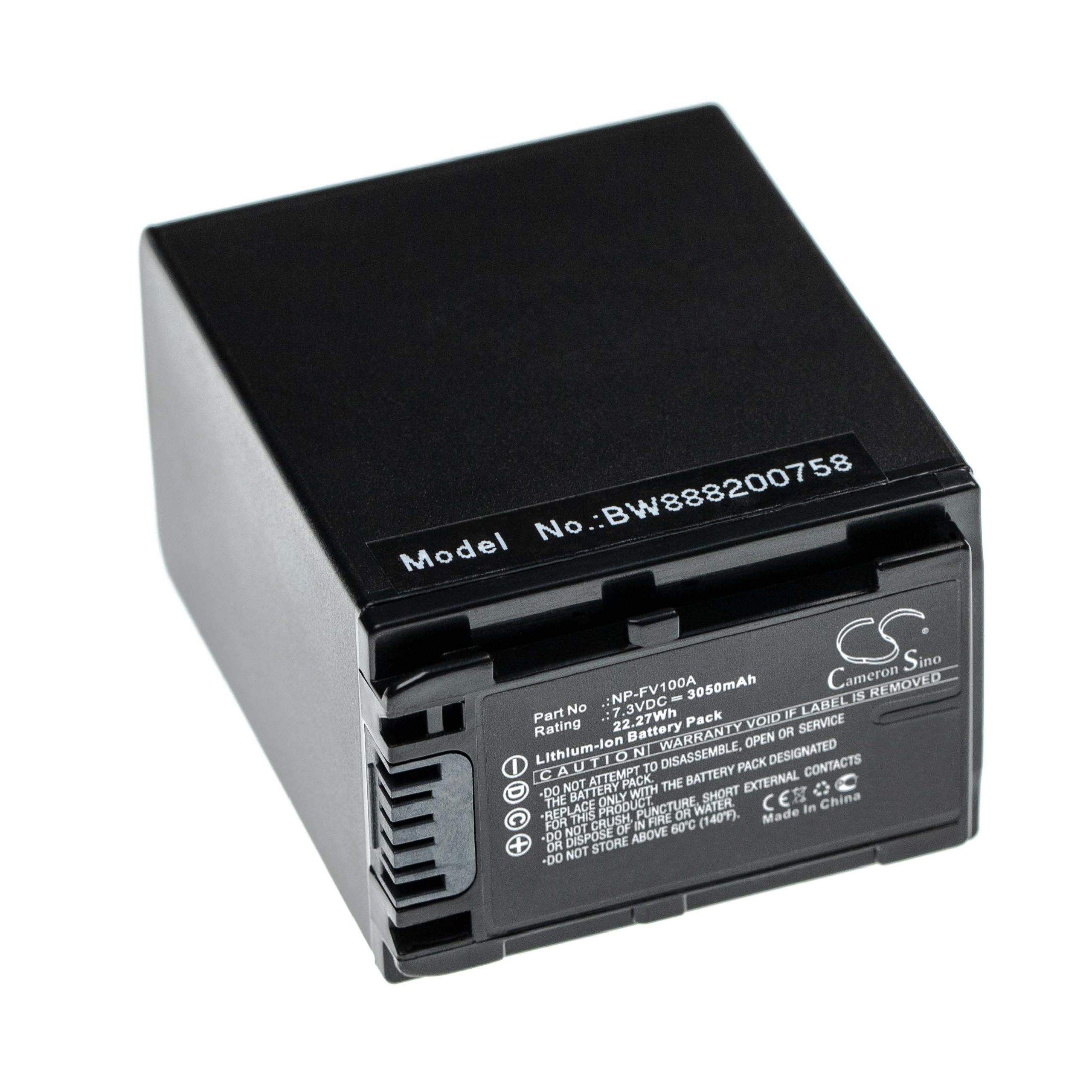 Akumulator do kamery cyfrowej / wideo zamiennik Sony NP-FV100A - 3050 mAh 7,3 V Li-Ion