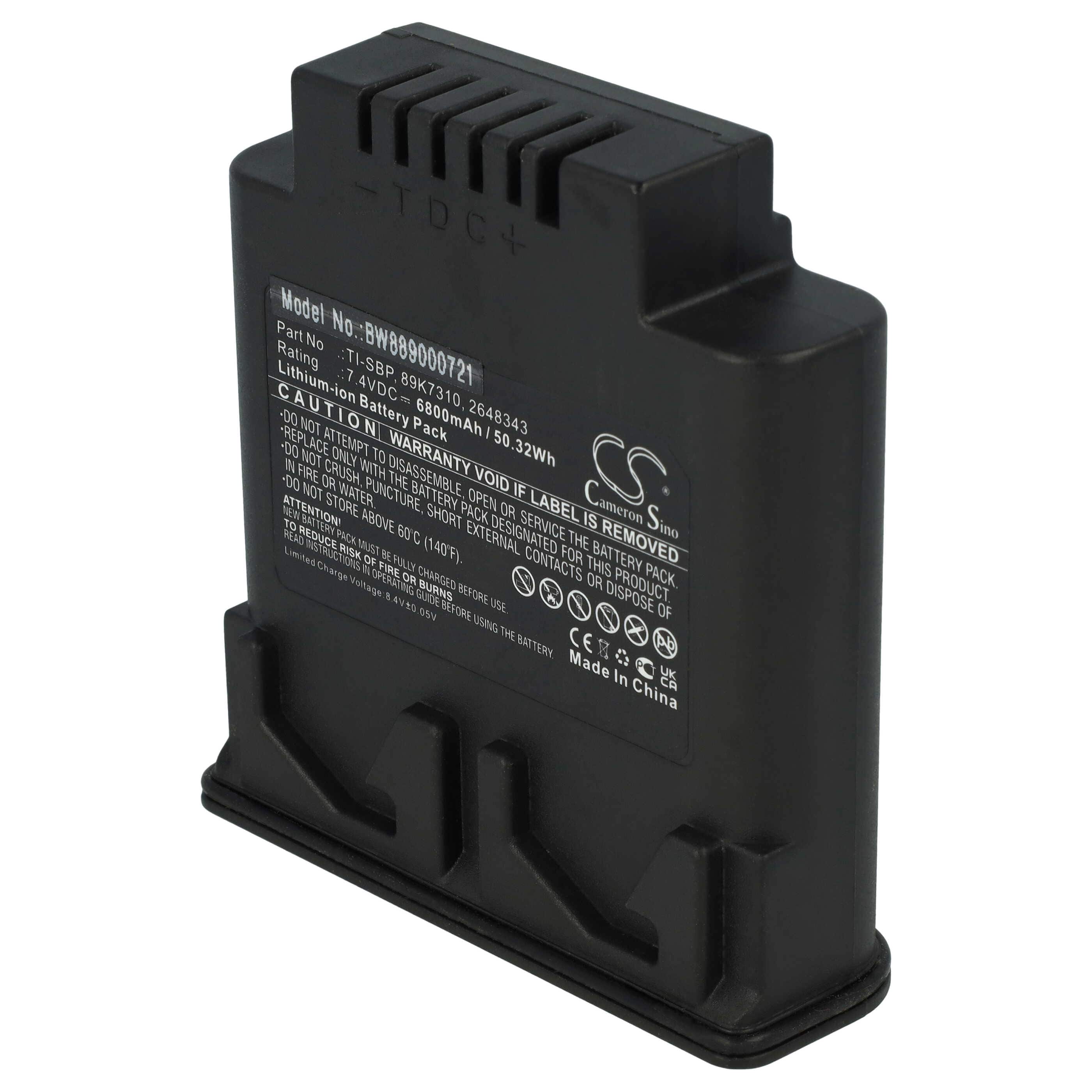 Thermal Imaging Camera Battery replaces Fluke 89K7310, TI-SBP, 2648343 - 6800 mAh 7.4 V Li-Ion