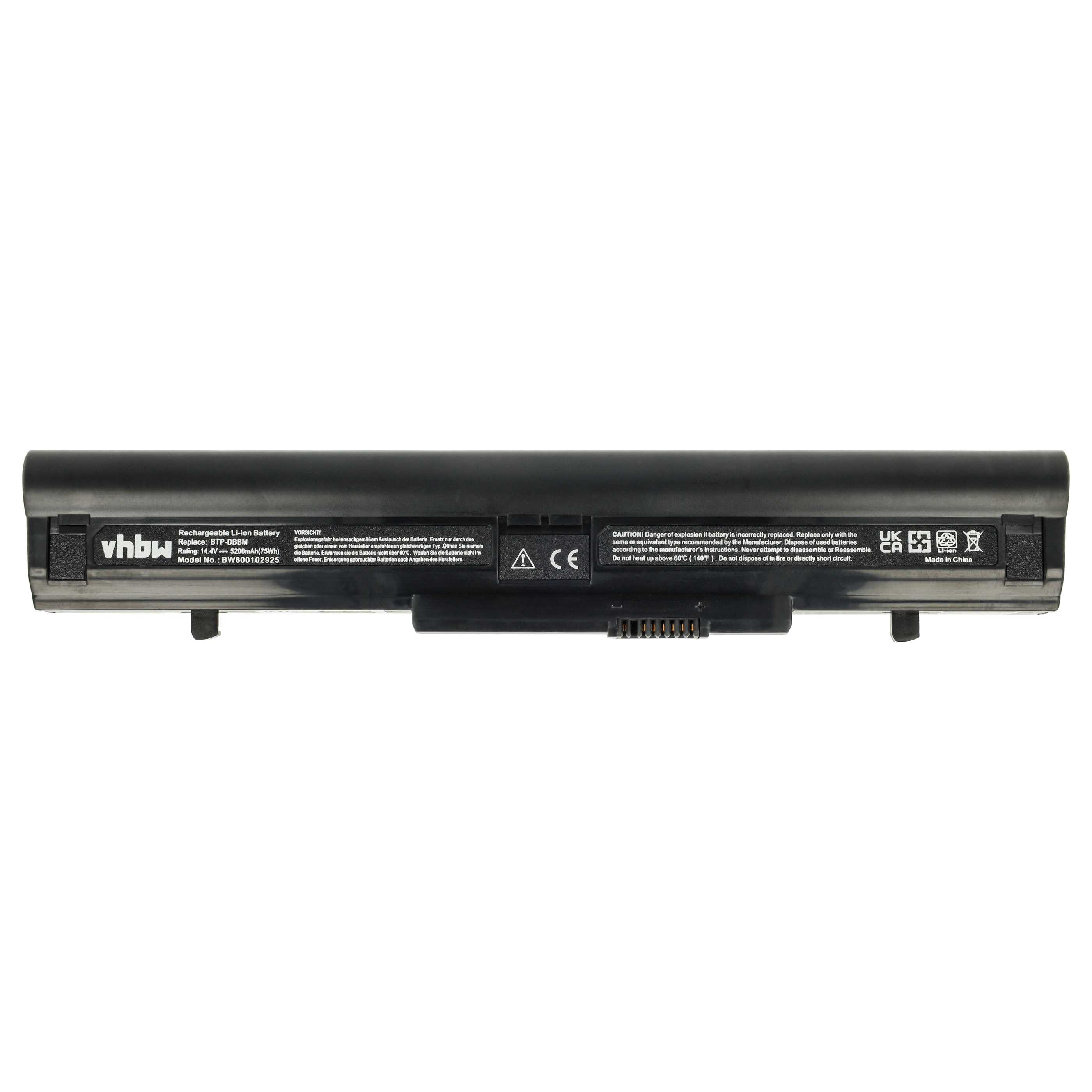 Akumulator do laptopa zamiennik Medion 40031863, 40031366, 40031365, 40022879 - 5200 mAh 14,8 V Li-Ion, czarny