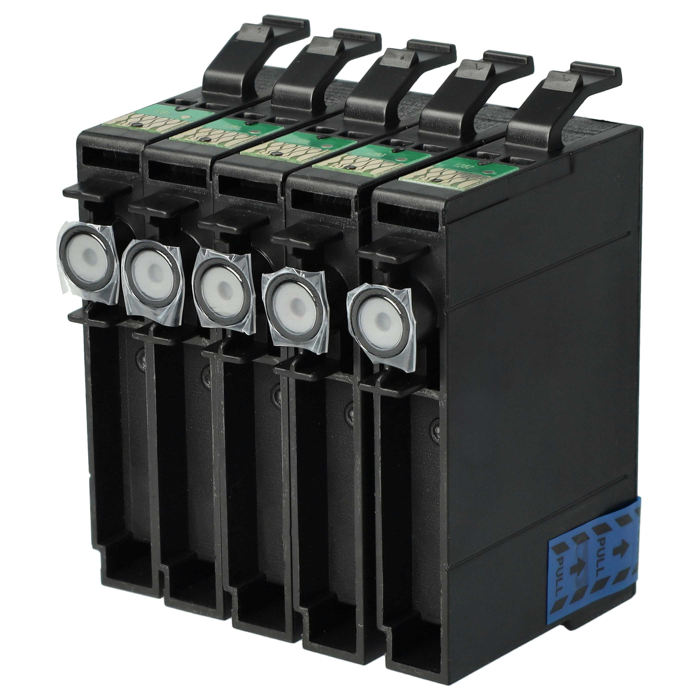 5x Ink Cartridges suitable for BX300 BX300 Printer - B/C/M/Y