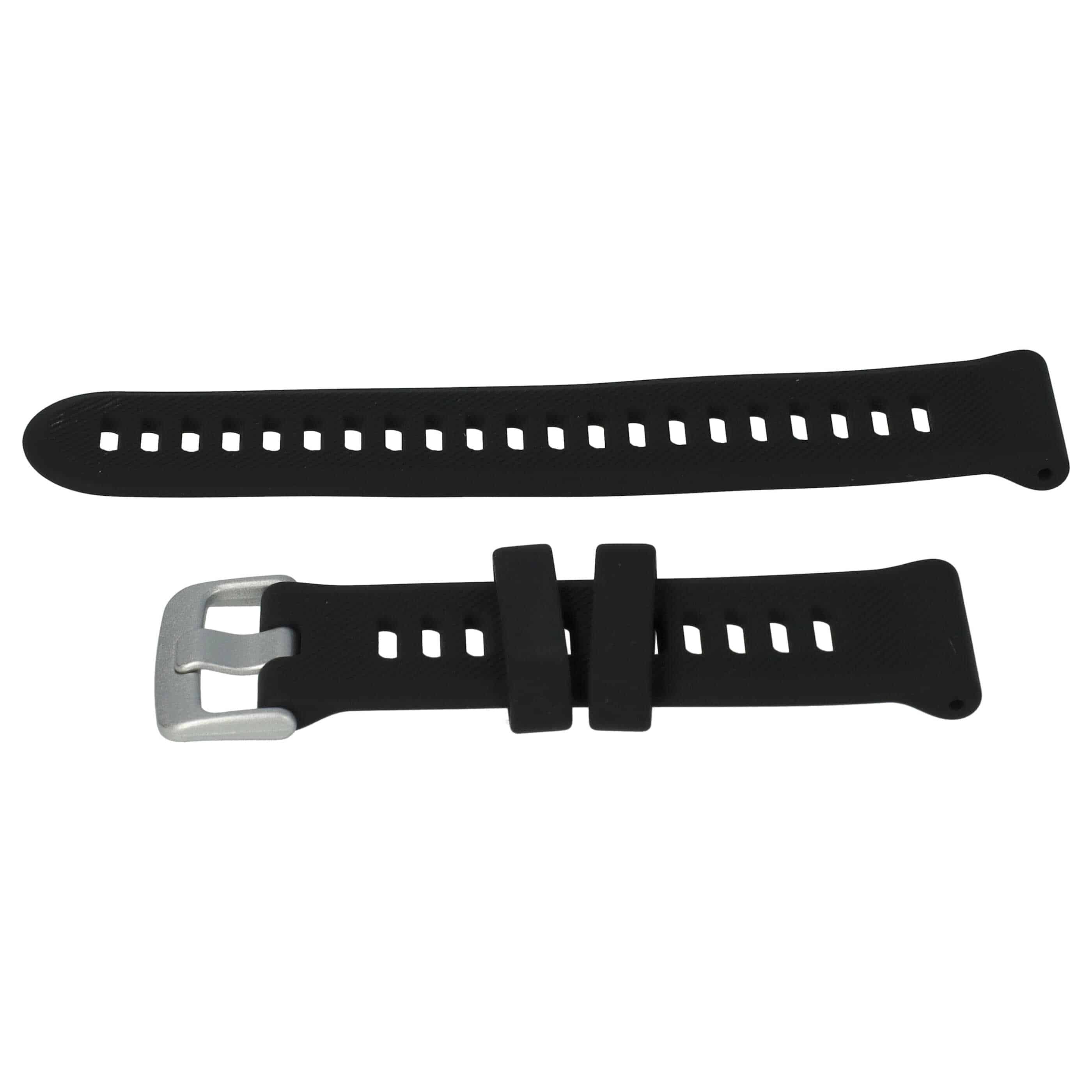 wristband for Garmin Forerunner Smartwatch - 9 + 12.2 cm long, 22mm wide, silicone, black