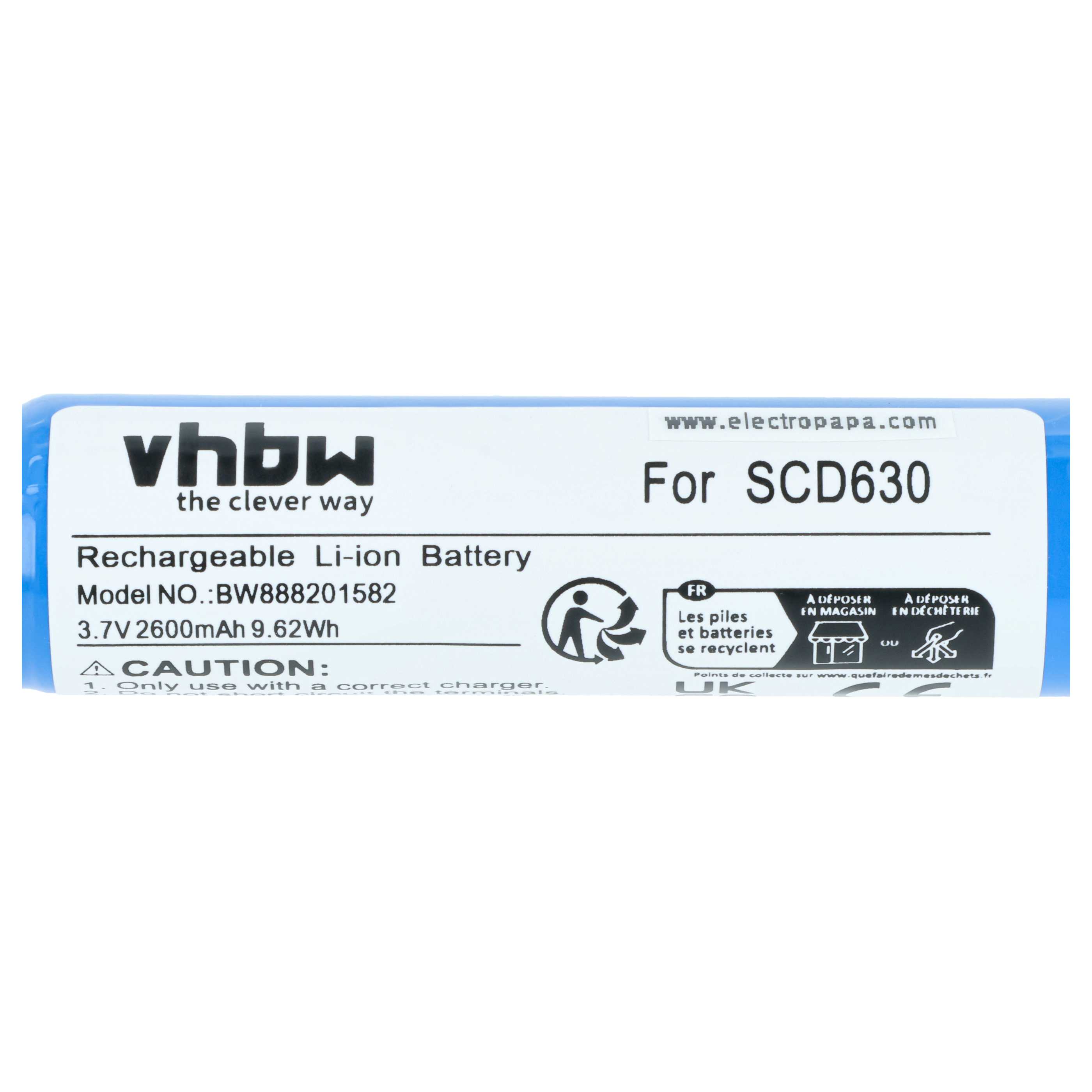 Batteria sostituisce Philips NTA3459-4, NTA3460-4 per babyphone - 2600mAh 3,7V Li-Poly