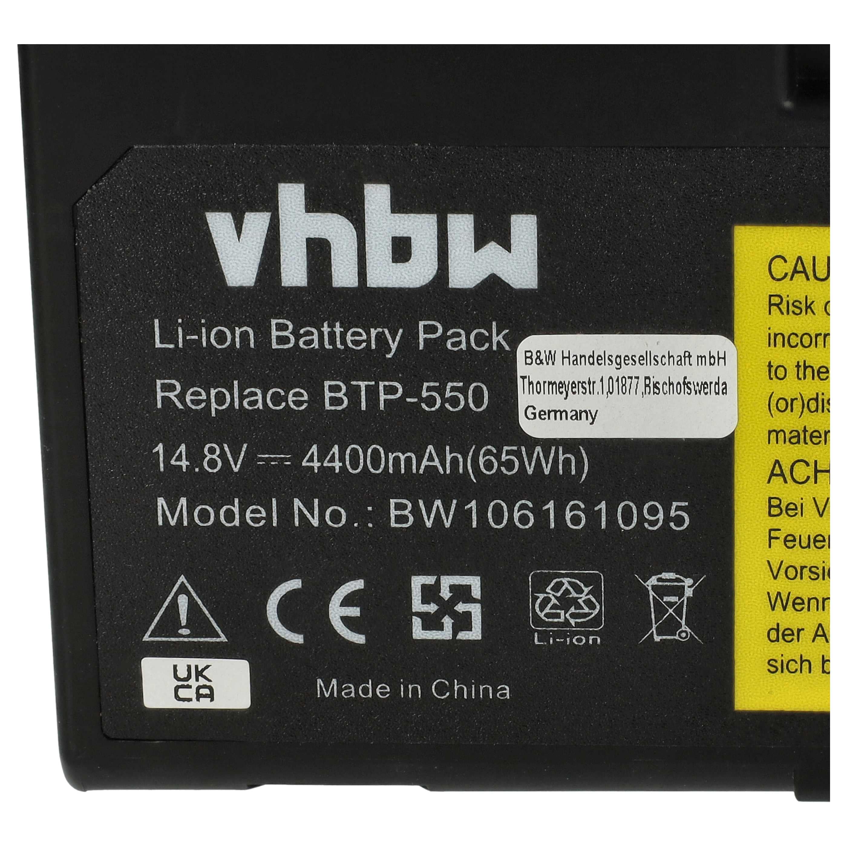 Akumulator do laptopa zamiennik BAT-30N, BAT30N3L, BT.A0101.001, BT.A0101.002 - 4400 mAh 14,8 V Li-Ion, czarny