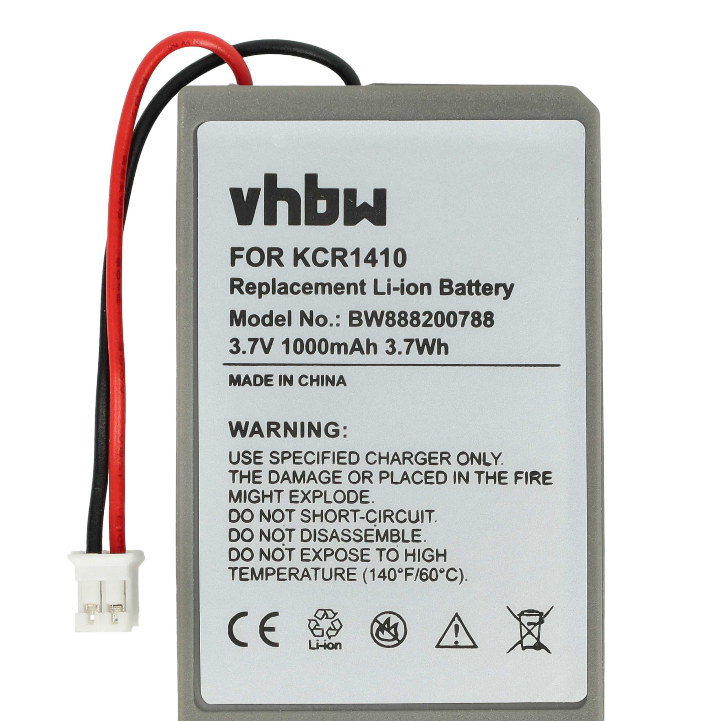 Gamer Joypad 2x Battery replaces Sony KCR1410, LIP1522 - 1000 mAh 3.7 V Li-Ion