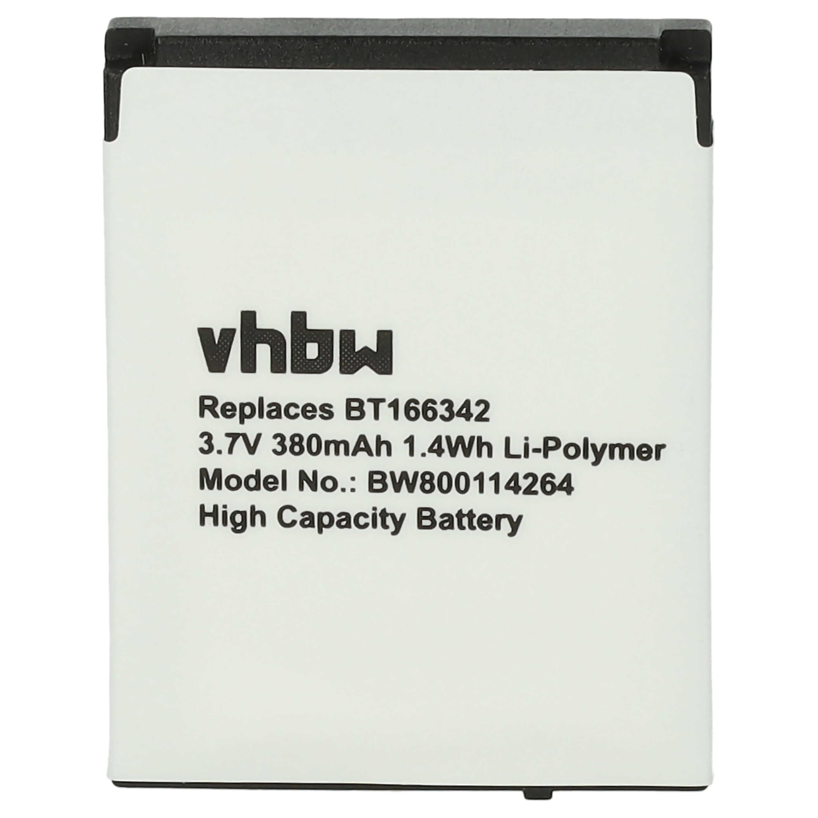 Smartwatch Battery replaces BT166342, PX8914-944, BT266342 - 380 mAh 3.7 V Li-polymer + Tools