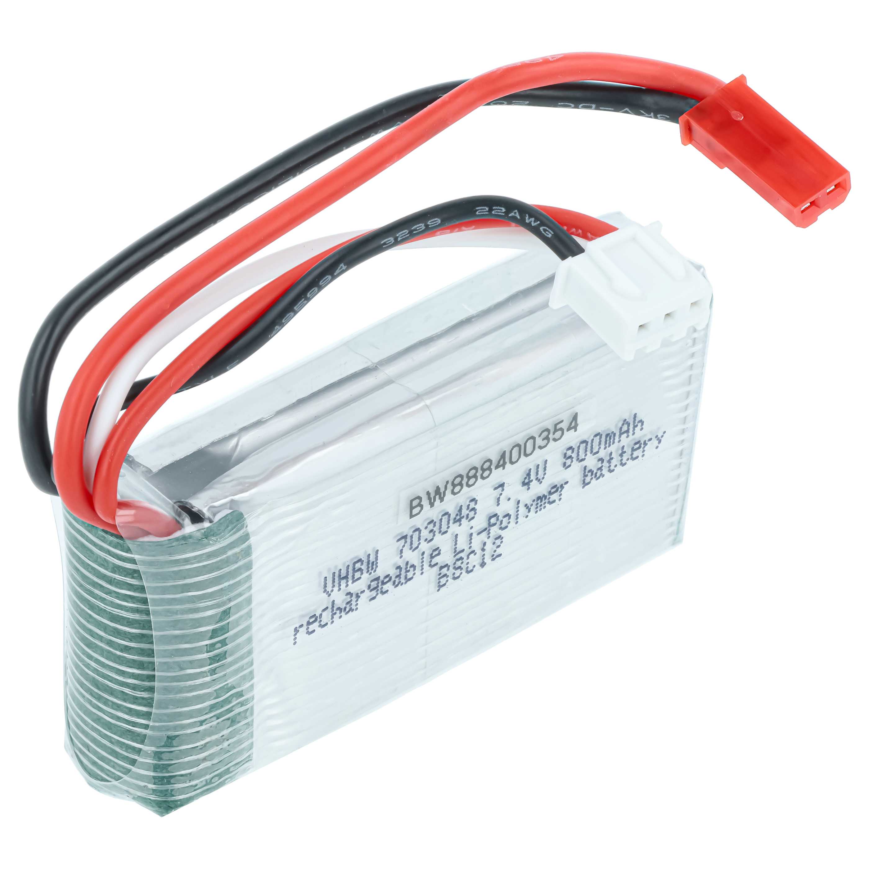 Batterie modèle radio-télécommandé - 800mAh 7,4V Li-polymère, BEC