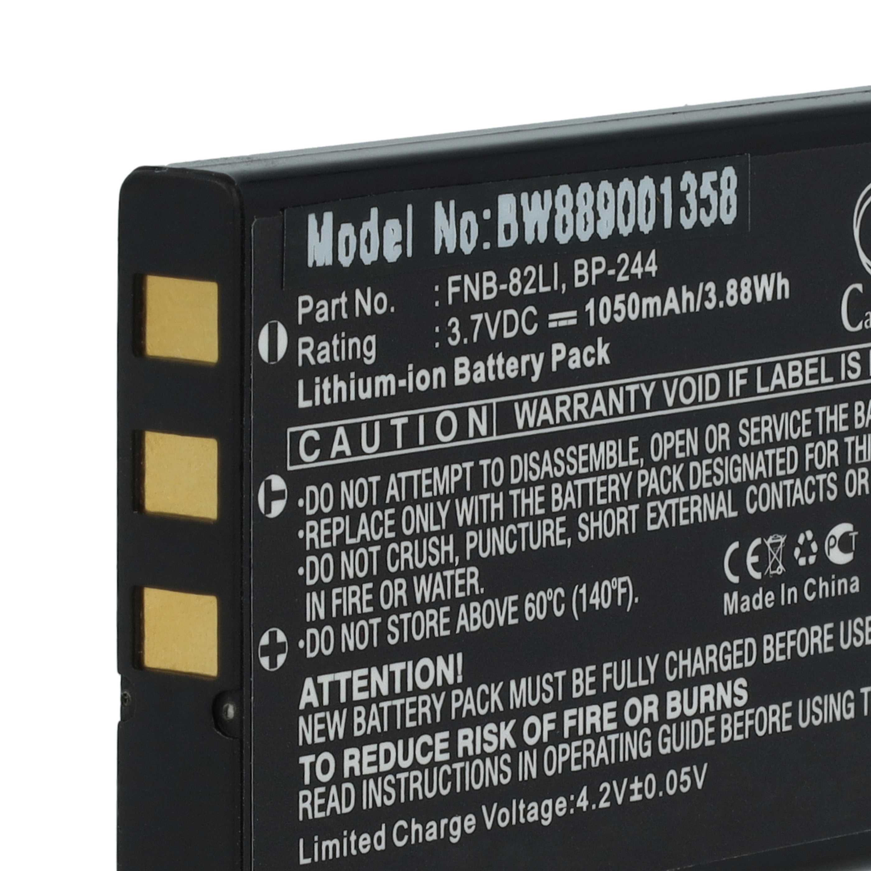 Radio 2x Battery replaces Icom BP-244 - 1050 mAh 3.7 V Li-Ion