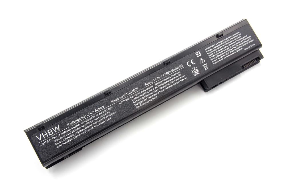 Batterie remplace HP 632114-421, 632113-151, 632425-001 pour ordinateur portable - 6600mAh 14,8V Li-ion, noir