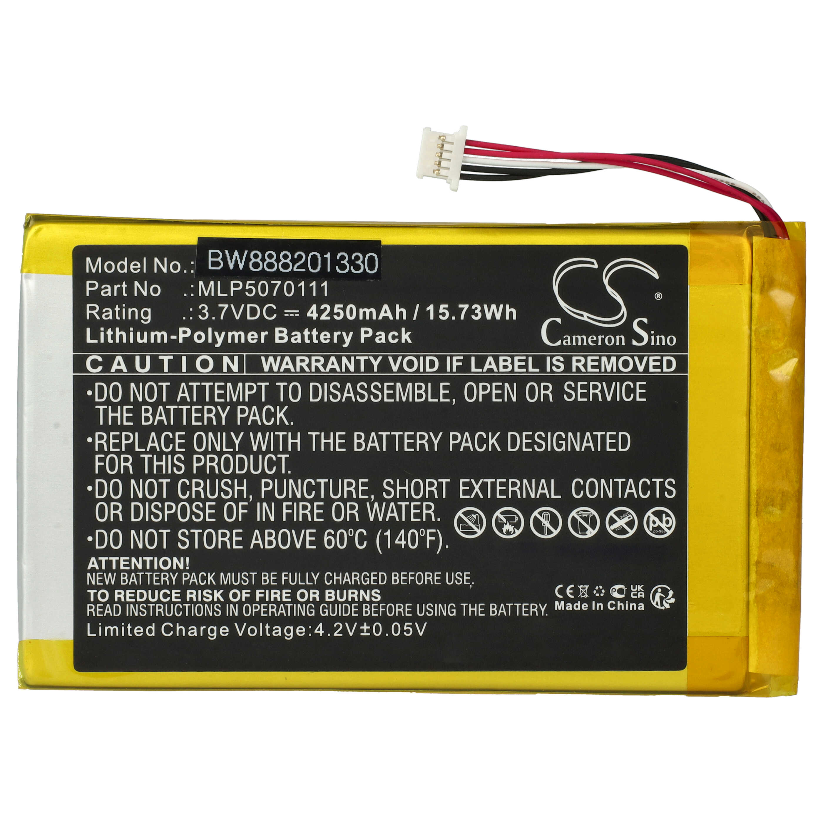 Akumulator zamiennik Autel MLP5070111 - 5000 mAh 3,7 V LiPo