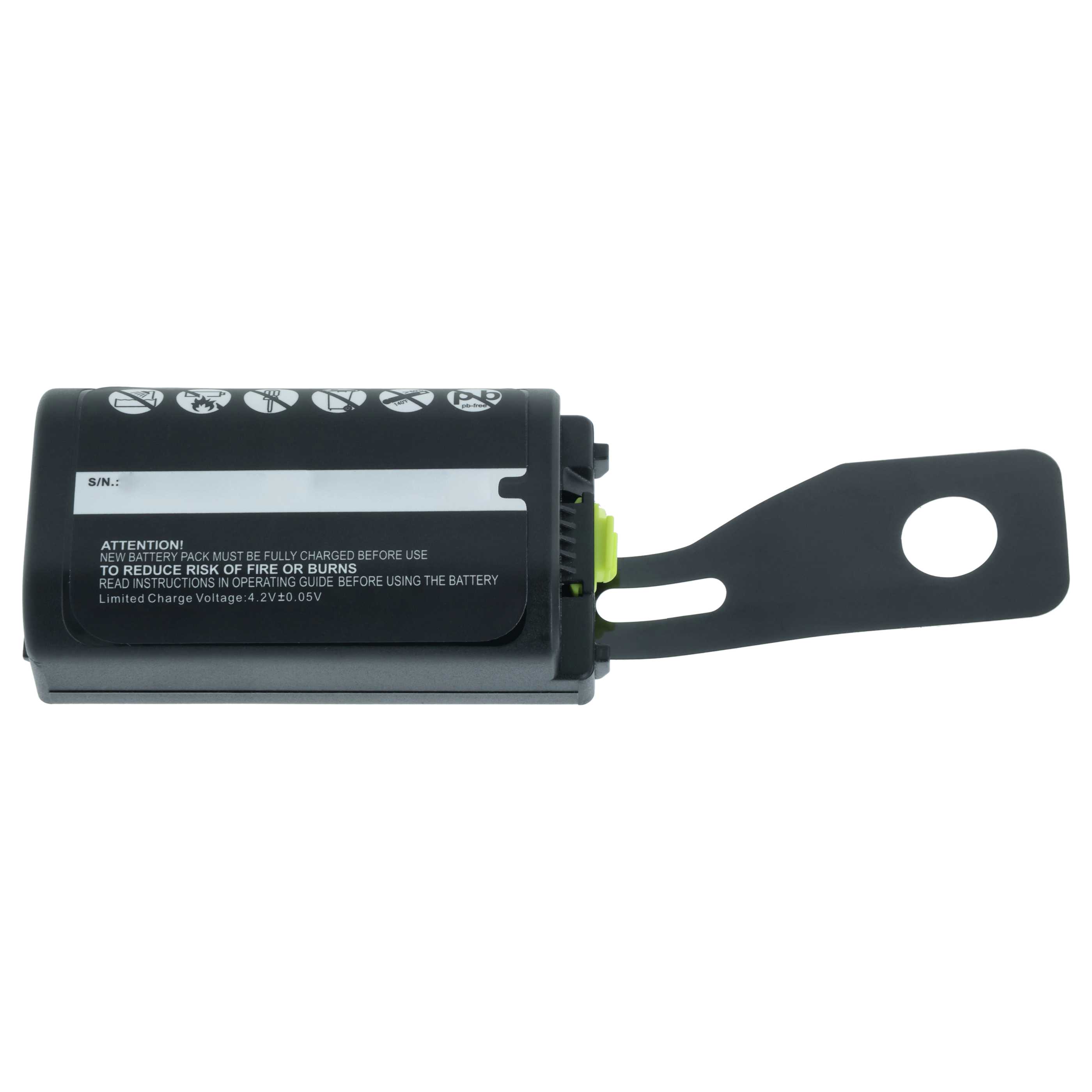Batería reemplaza Symbol BTRY-MC31KAB02-50 para escáner código de barras (6800 mAh, 3,7 V, Li-Ion)