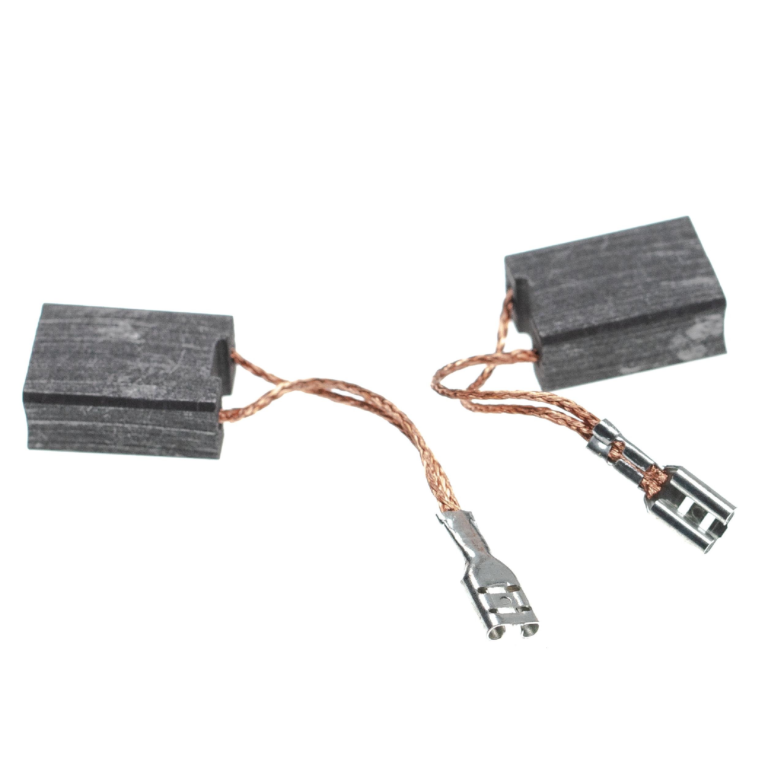2x Spazzola in carbone per utensili W2030 Metabo + manicotto angolato a spina piatta, 18,9 x 14 x 8 mm
