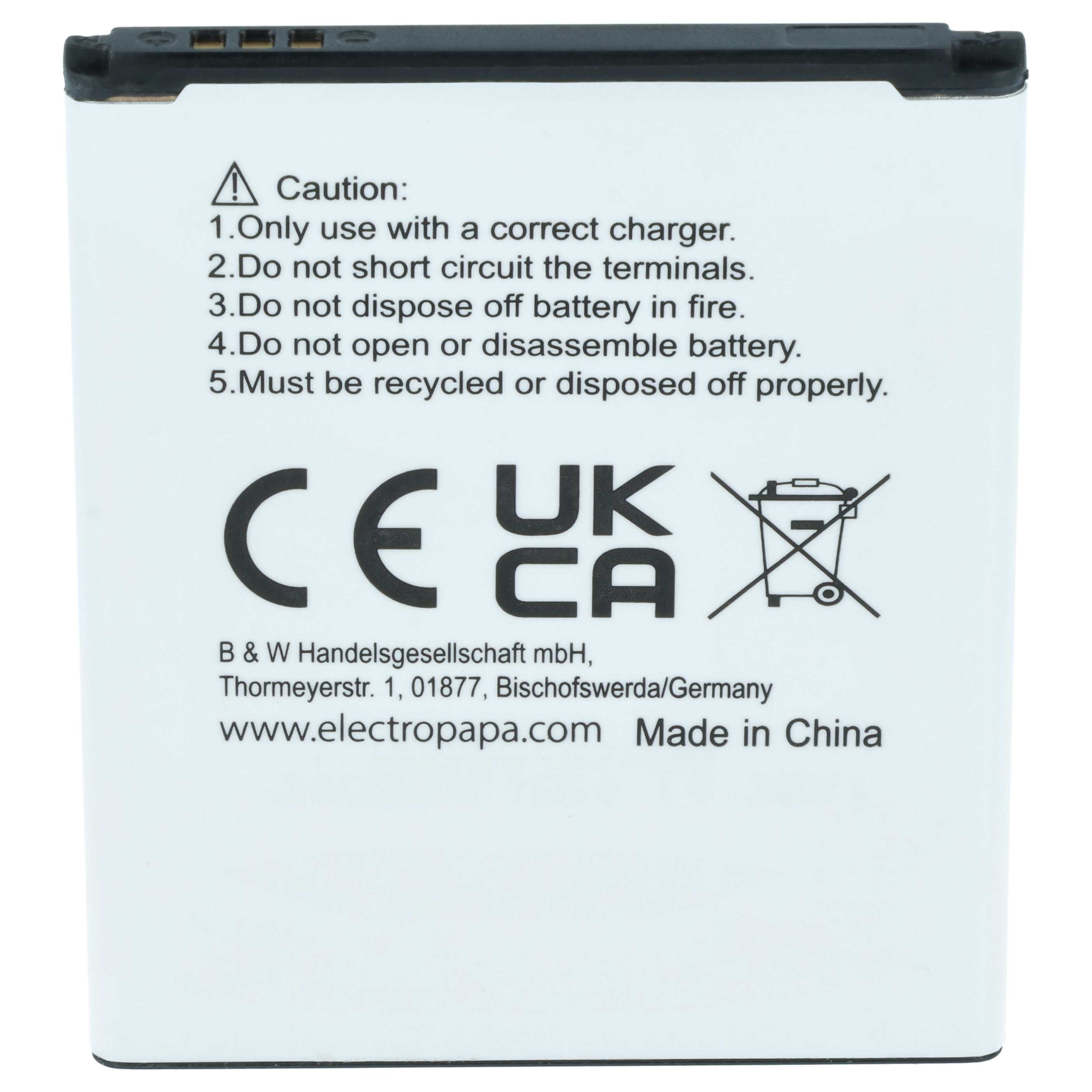 Akumulator do telefonu smartfona zamiennik Samsung B100, EB-B100AE, B100AE - 1500 mAh 3,7 V Li-Ion