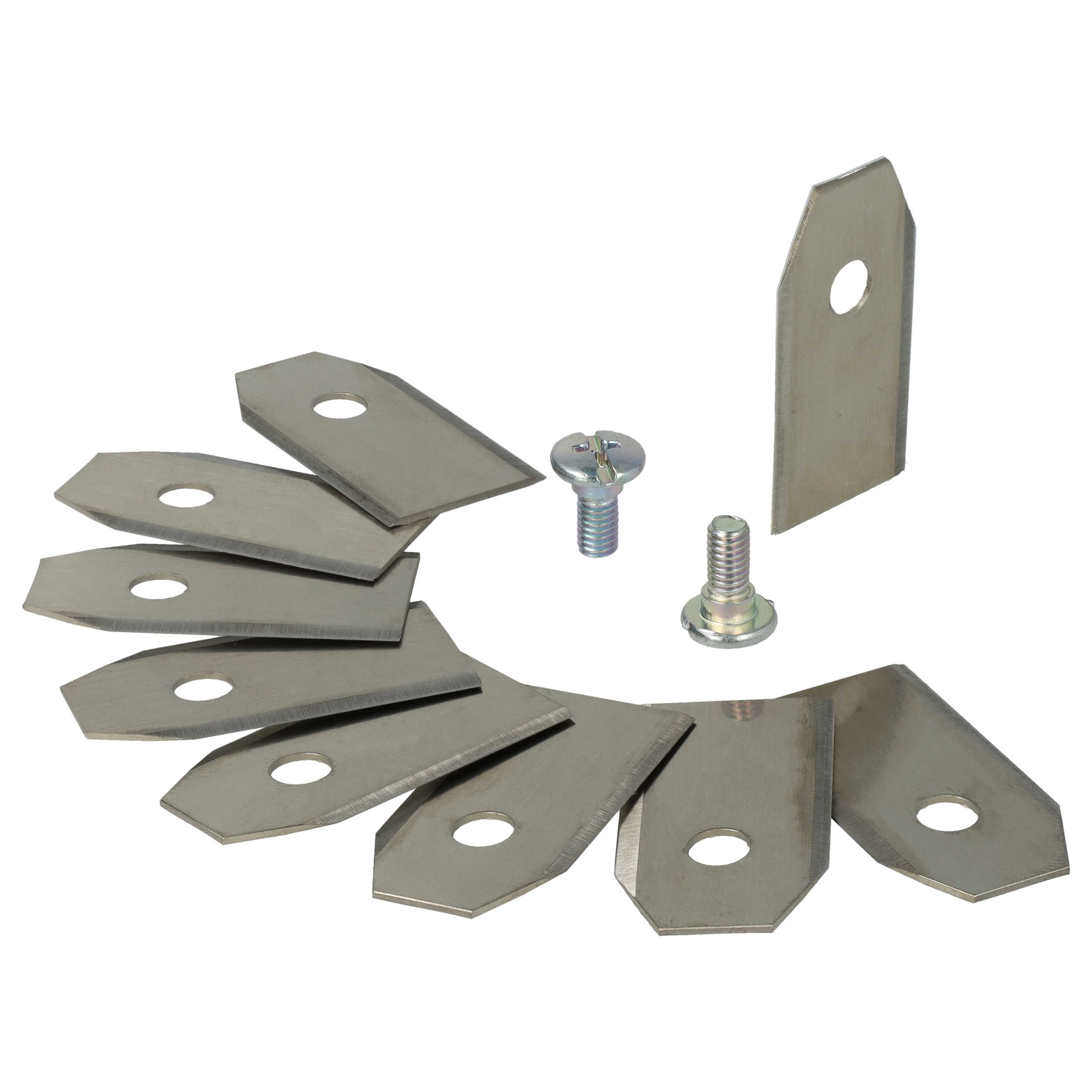 18x Exchange Blade replaces Arnold AR1 for Cordless Lawnmower etc. - steel, silver