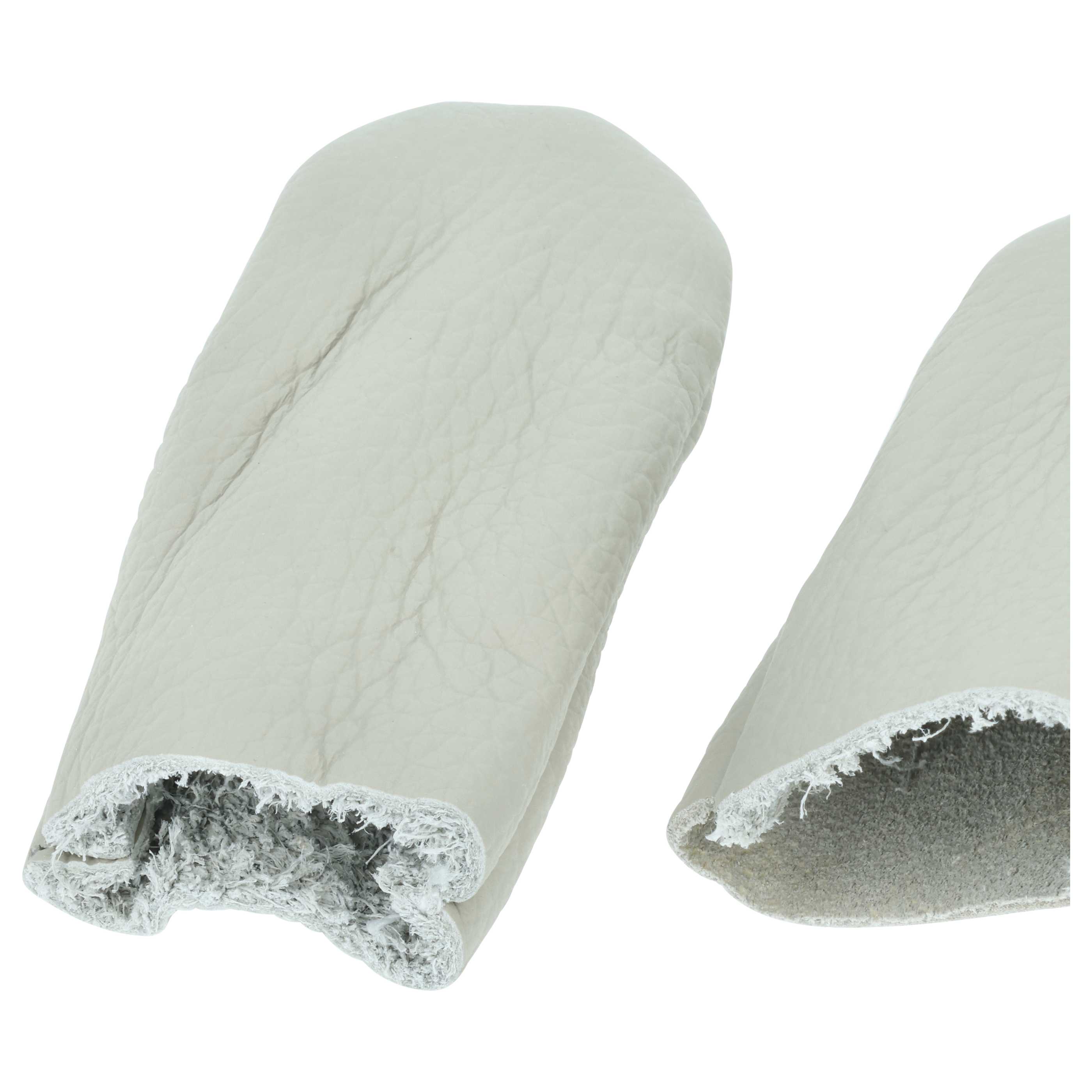 vhbw Protectores de dedos para coser, hilar, tallar, etc. - Set de 2 piezas (protector del pulgar + protector