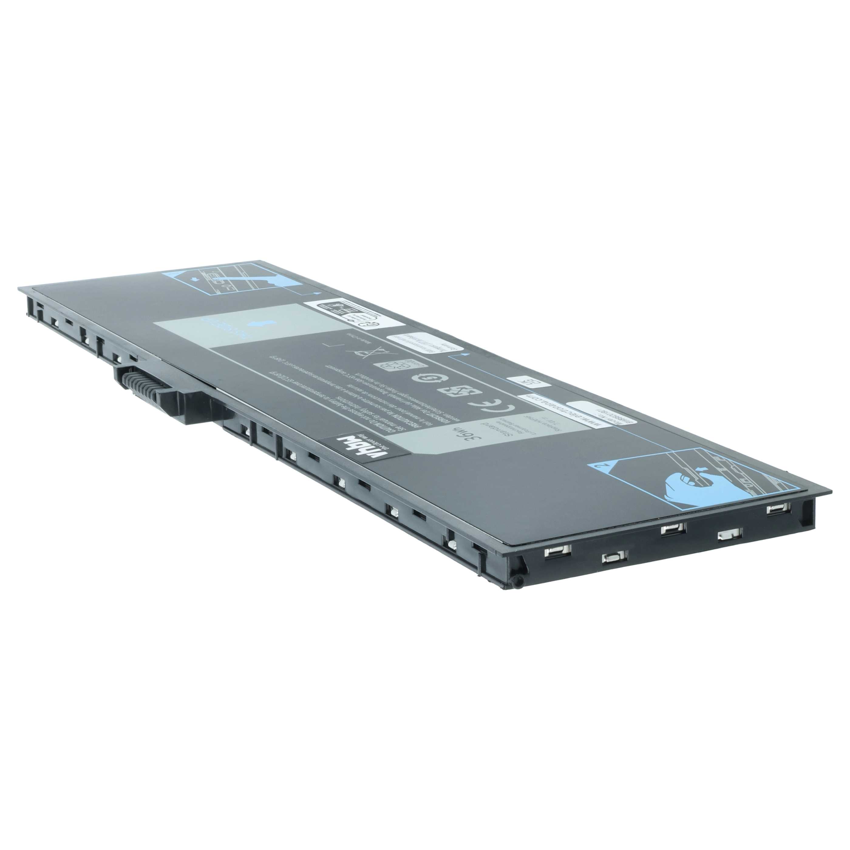 Tablet Battery replaces Dell VJF0X, HXFHF, 0VJF0X - 4850 mAh 7.4 V Li-polymer