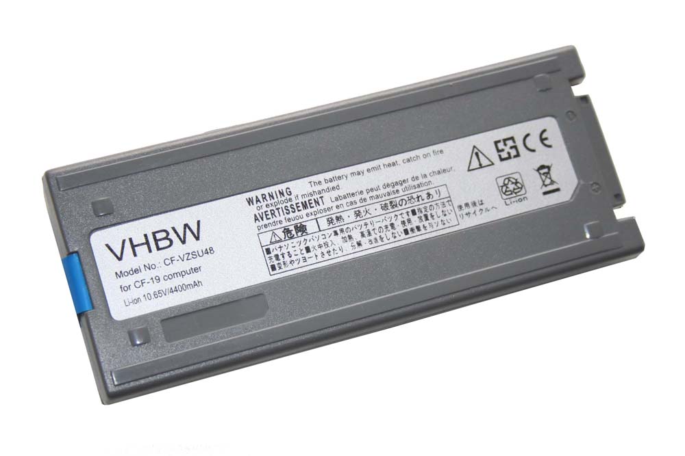Akumulator do laptopa zamiennik Panasonic CFVZSU48, CF-VZSU48, CF-VZSU28 - 4400 mAh 10,65 V Li-Ion, szary