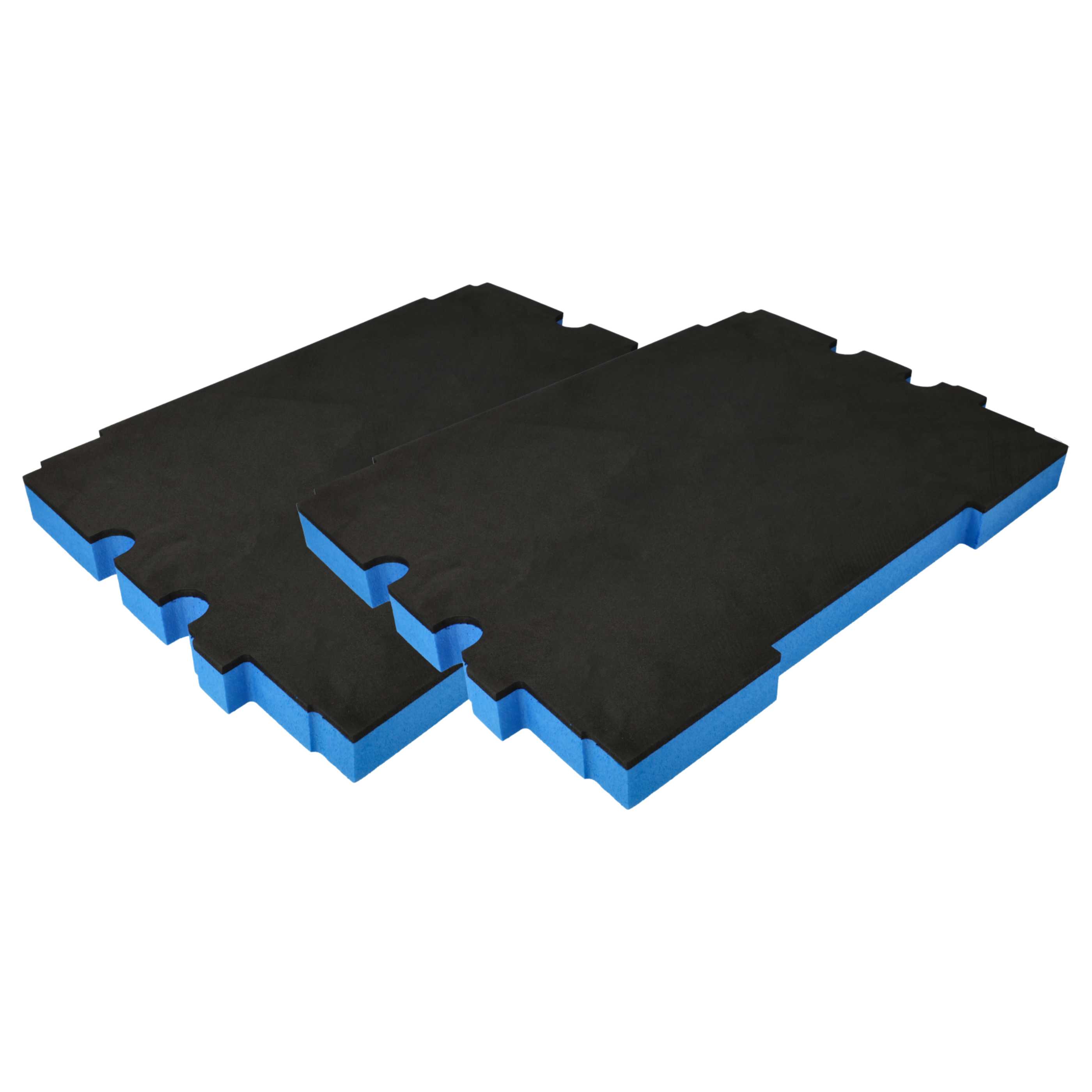 2x Fond de rangement pour caisse à outils Makita MakPac 1, 2 - mousse rigide