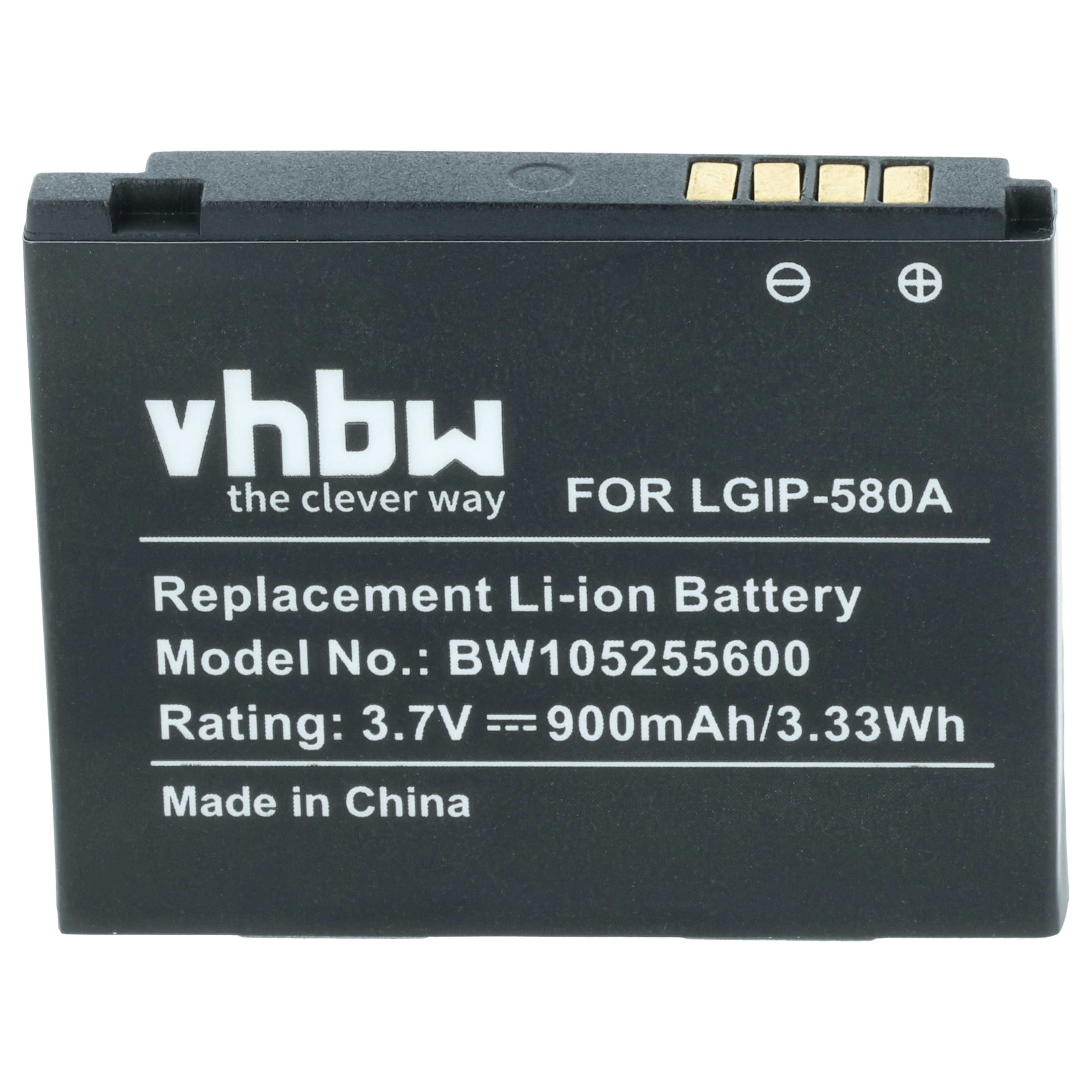 Batteria sostituisce LG LGIP-580A per cellulare - 700mAh 3,7V Li-Ion 