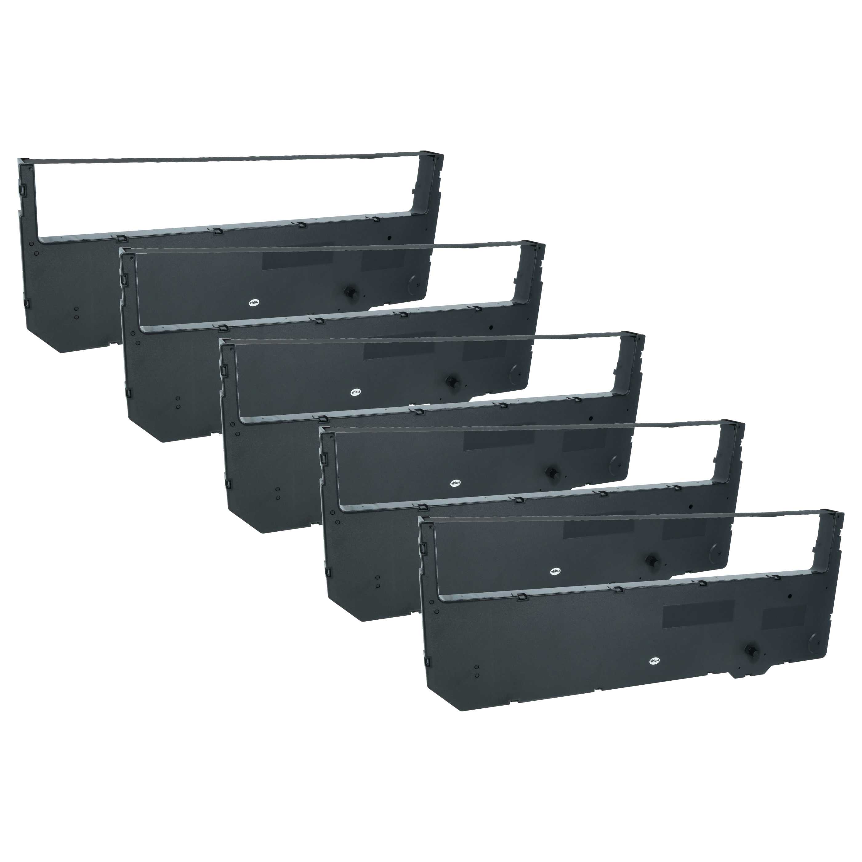 5x Ink Ribbon replaces Tally Genicom 80296 for Dot Matrix, Receipt Printer - Black