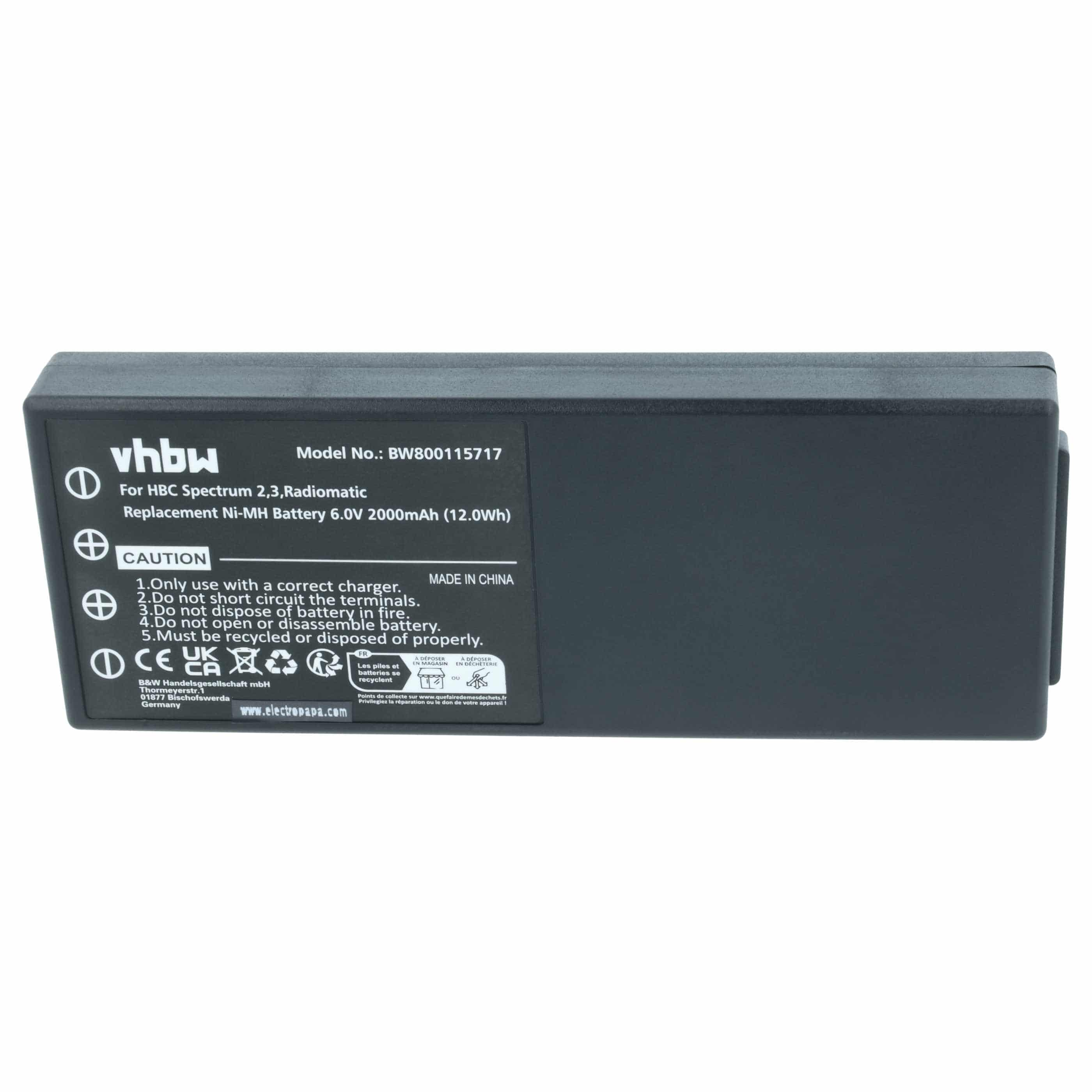Akku (5 Stück) als Ersatz für HBC 005-01-00466, BA210040 (FuB 10AA), BA210 Steuerung - 2000mAh 6V NiMH