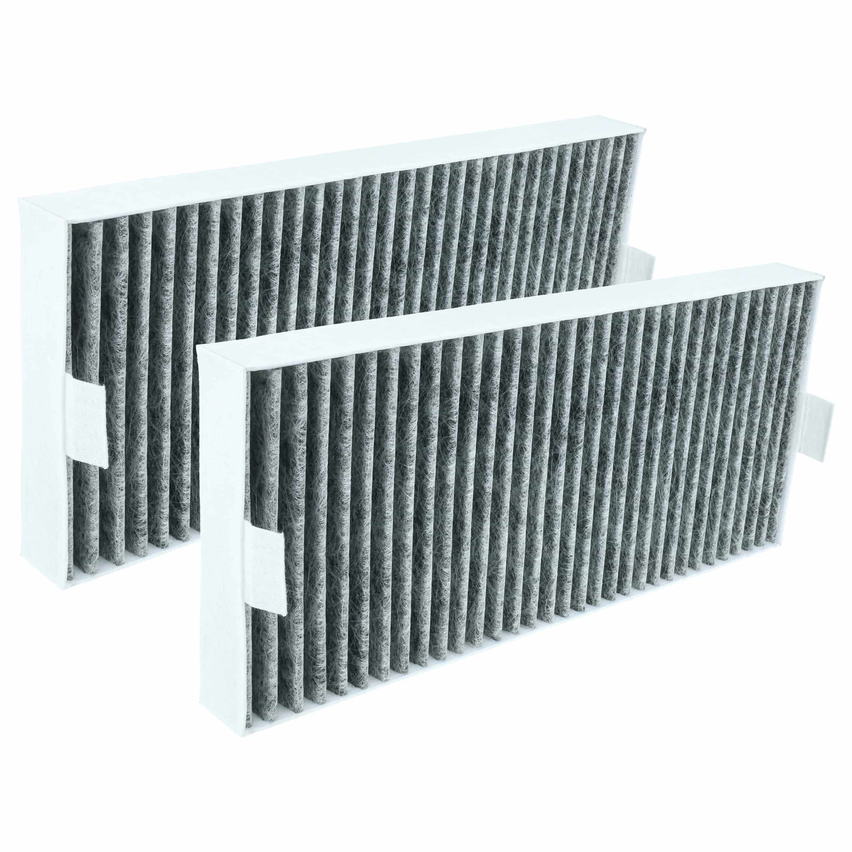 2x Filtres à charbon actif remplace Miele DKF 35-S, 12187430 pour hotte Miele