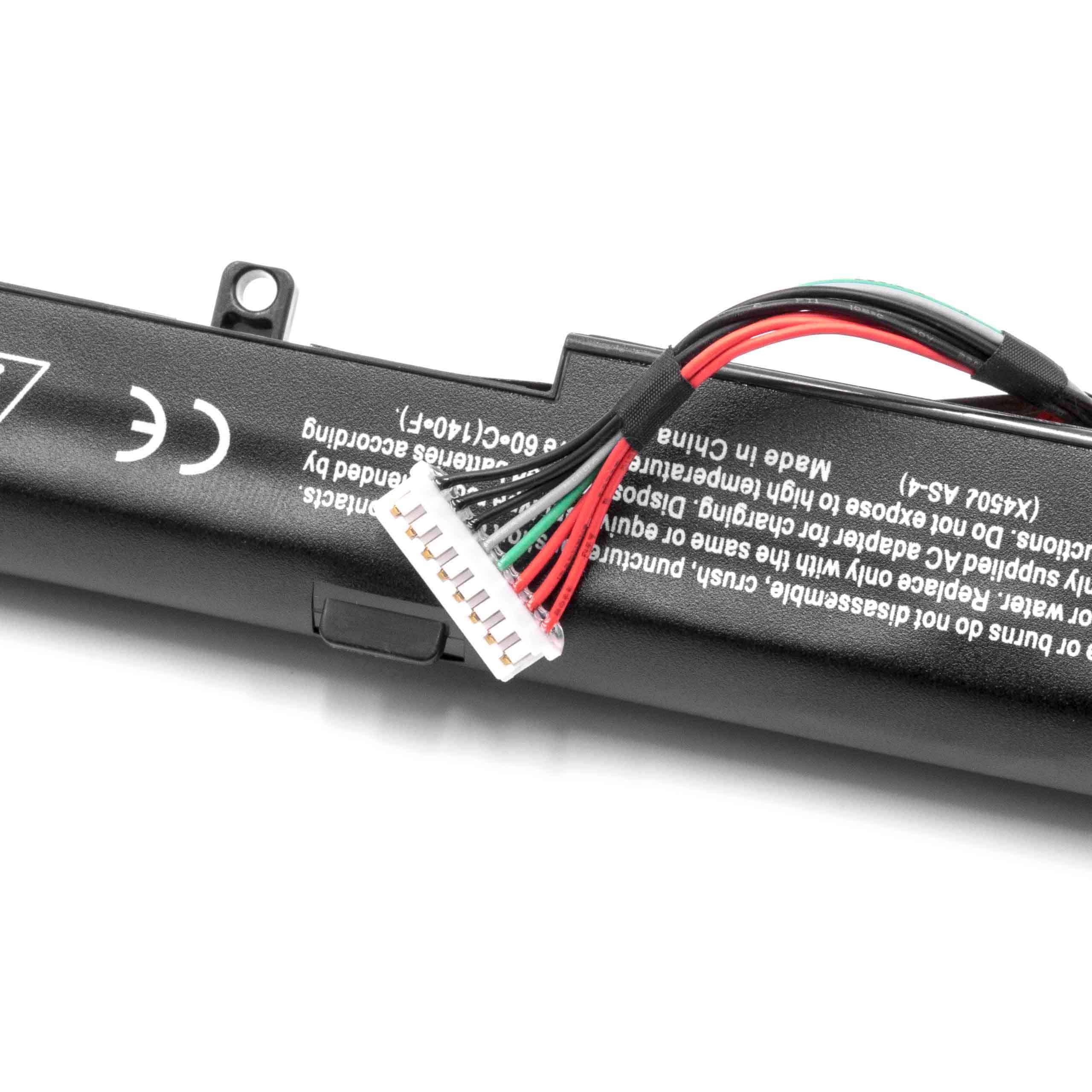 Batterie remplace Asus 0B110-00220000, 0B110-00220100 pour ordinateur portable - 2600mAh 14,4V Li-ion, noir