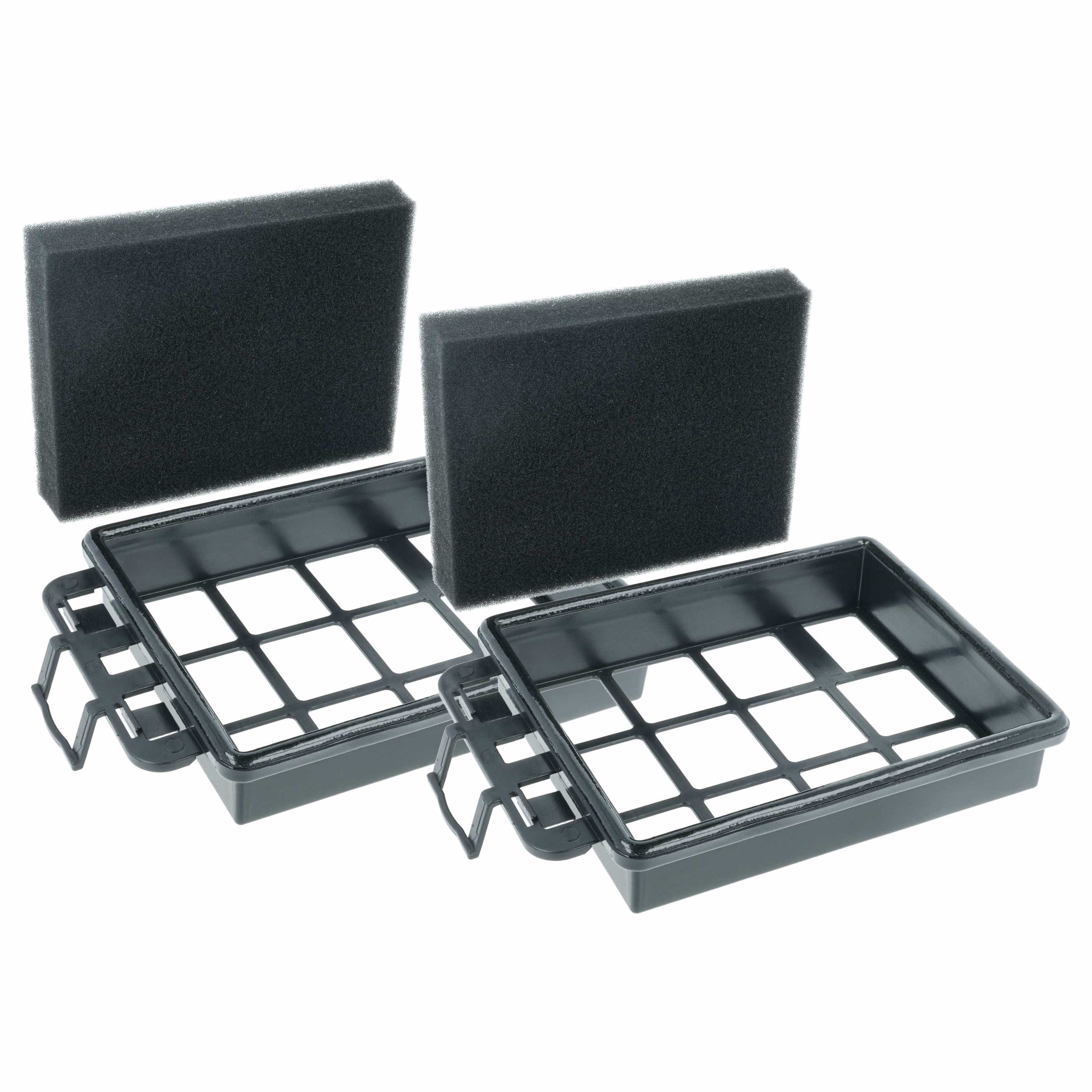 2x foam filter replaces Hanseatic 4379046385 for Hanseatic Vacuum Cleaner