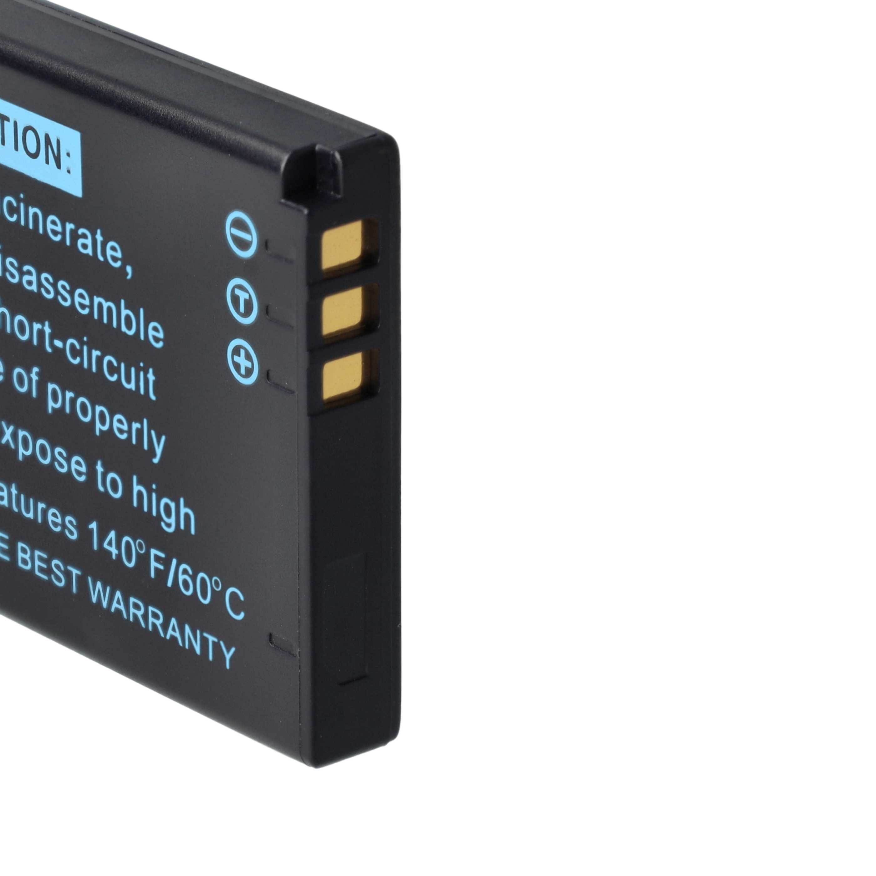 2x Battery replaces Leica BP-DC6 - 600mAh, 3.6V, Li-Ion
