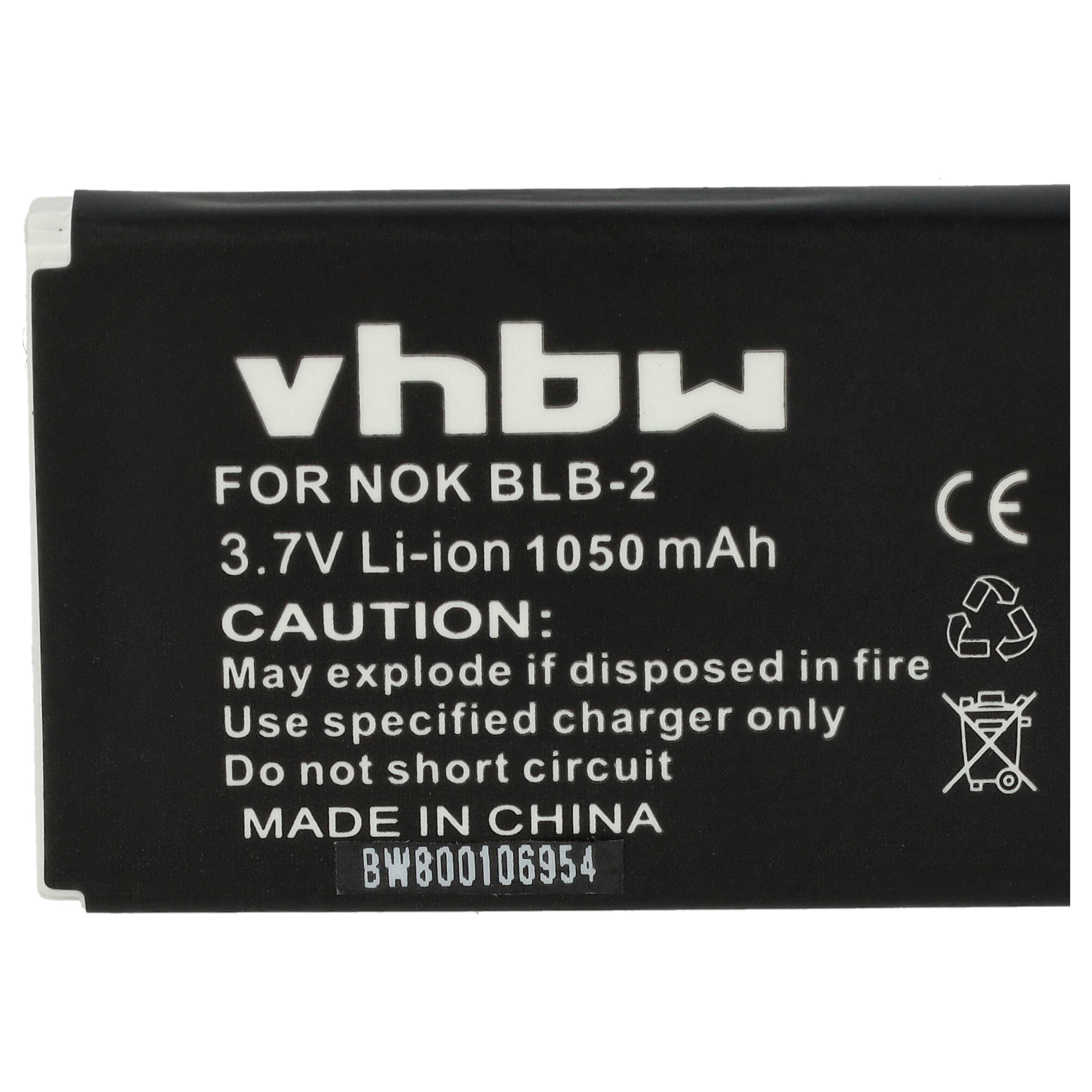 Batteria sostituisce Aiptek ZPT-NKA per cellulare - 1050mAh 3,7V Li-Ion 