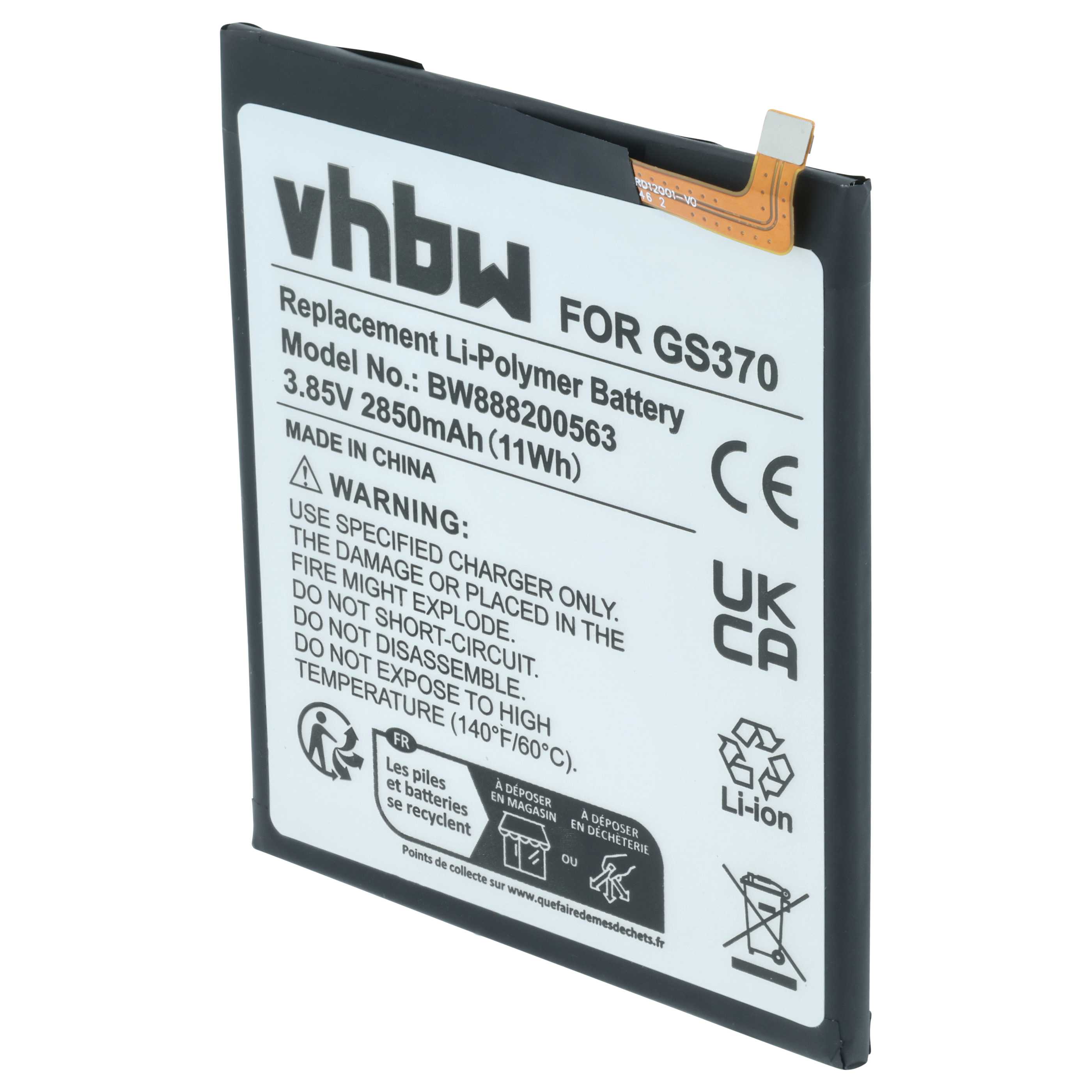 Akumulator do telefonu smartfona zamiennik Gigaset V30145-K1310-X465 - 2850 mAh 3,85 V LiPo