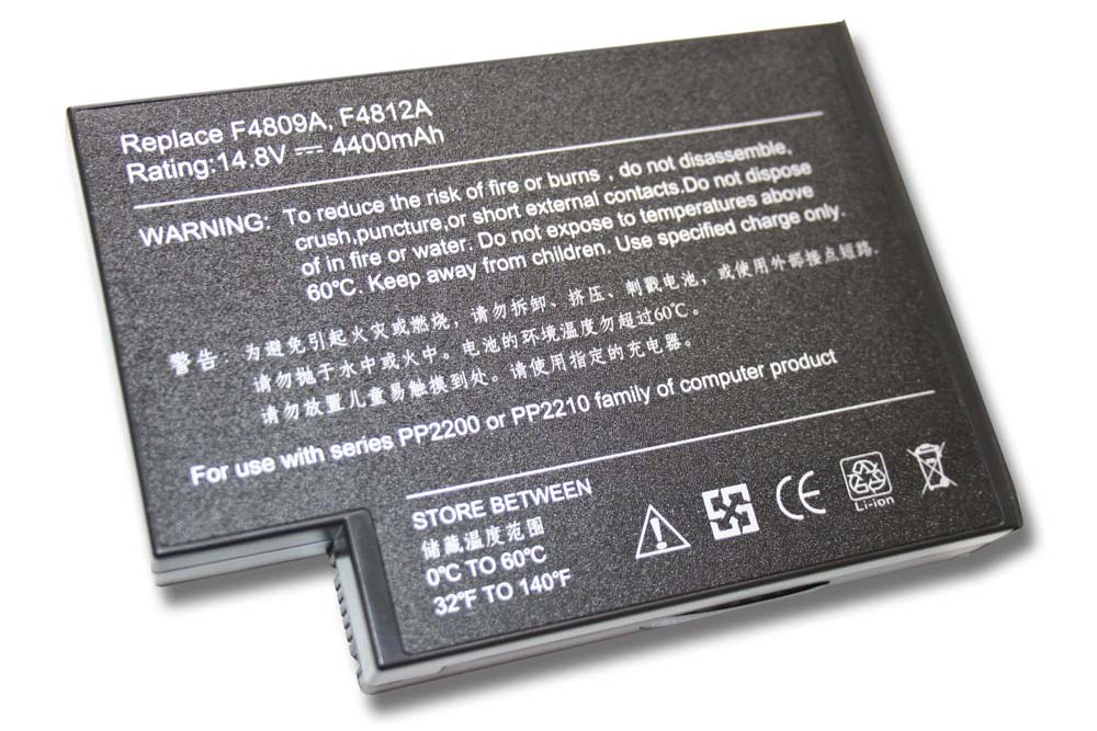 Batterie remplace HP / Compaq 294038-182, 113955-001 pour ordinateur portable - 4400mAh 14,8V Li-ion, noir
