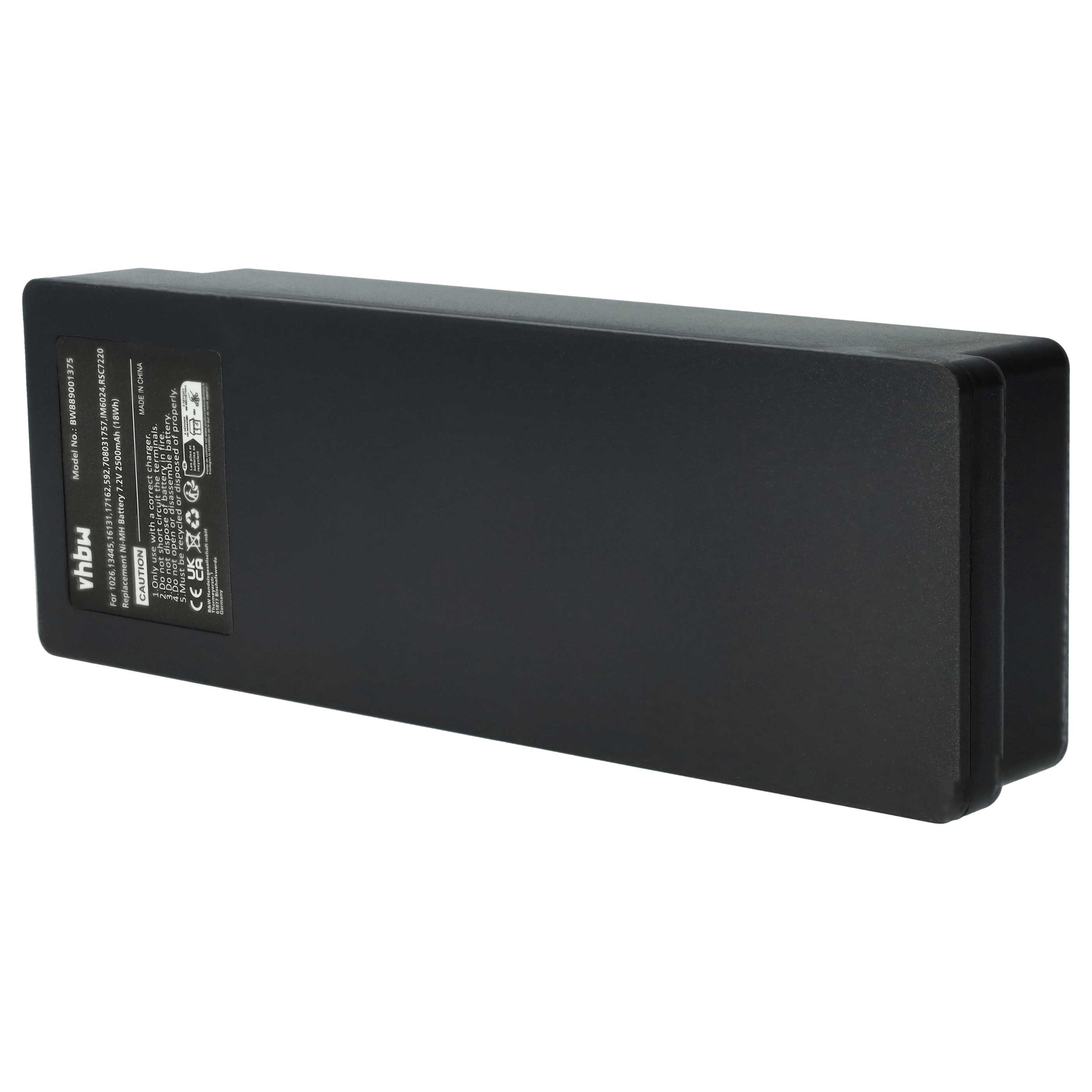 Batteria (10 pz) sostituisce Palfinger 17162, 708031757, 16131, 1026, 13445 telecomando - 2500mAh 7,2V NiMH