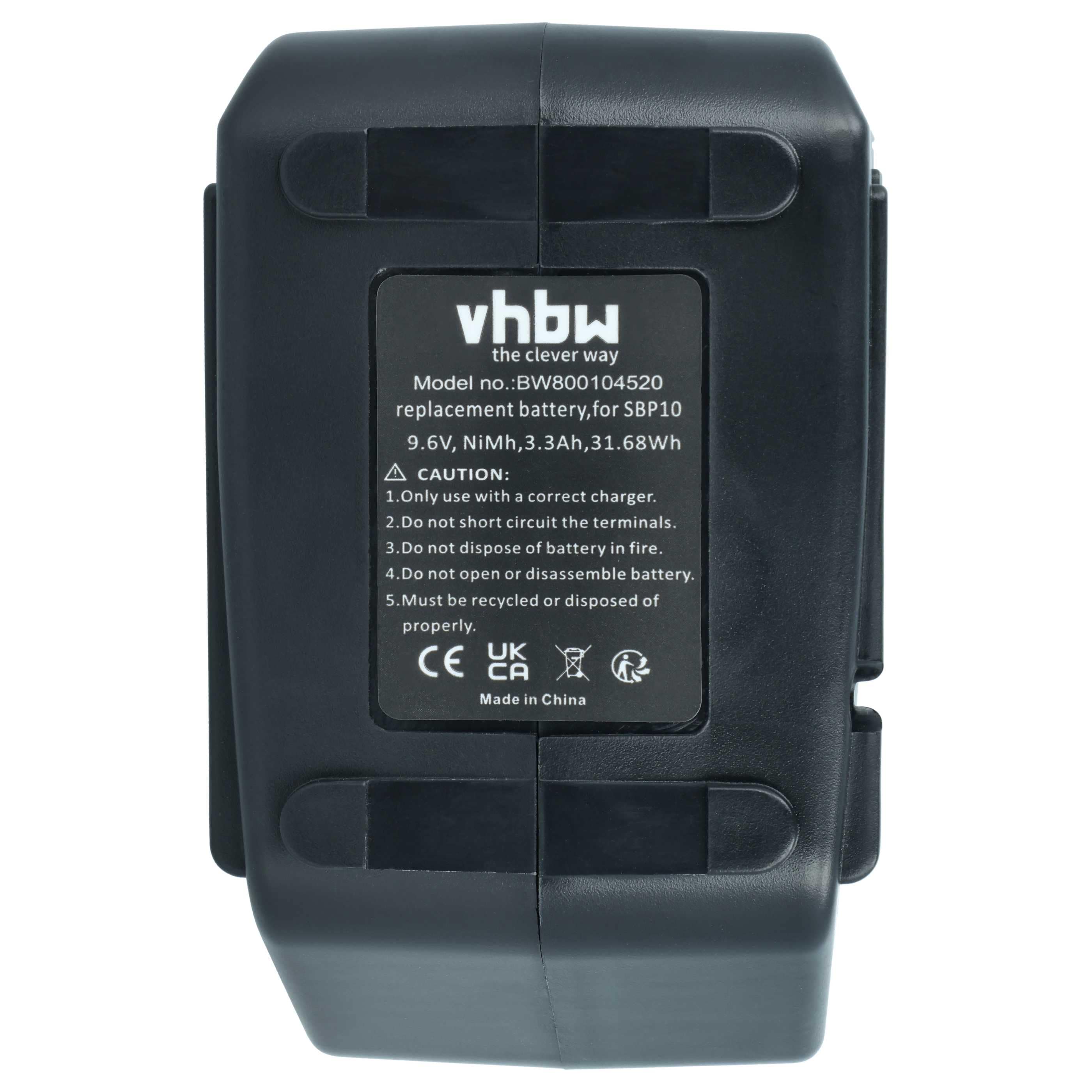 3x Battery replaces Hilti 334584, 315078, 265605, SBP10 Electric Power Tool - 3300 mAh, 9.6 V, NiMH