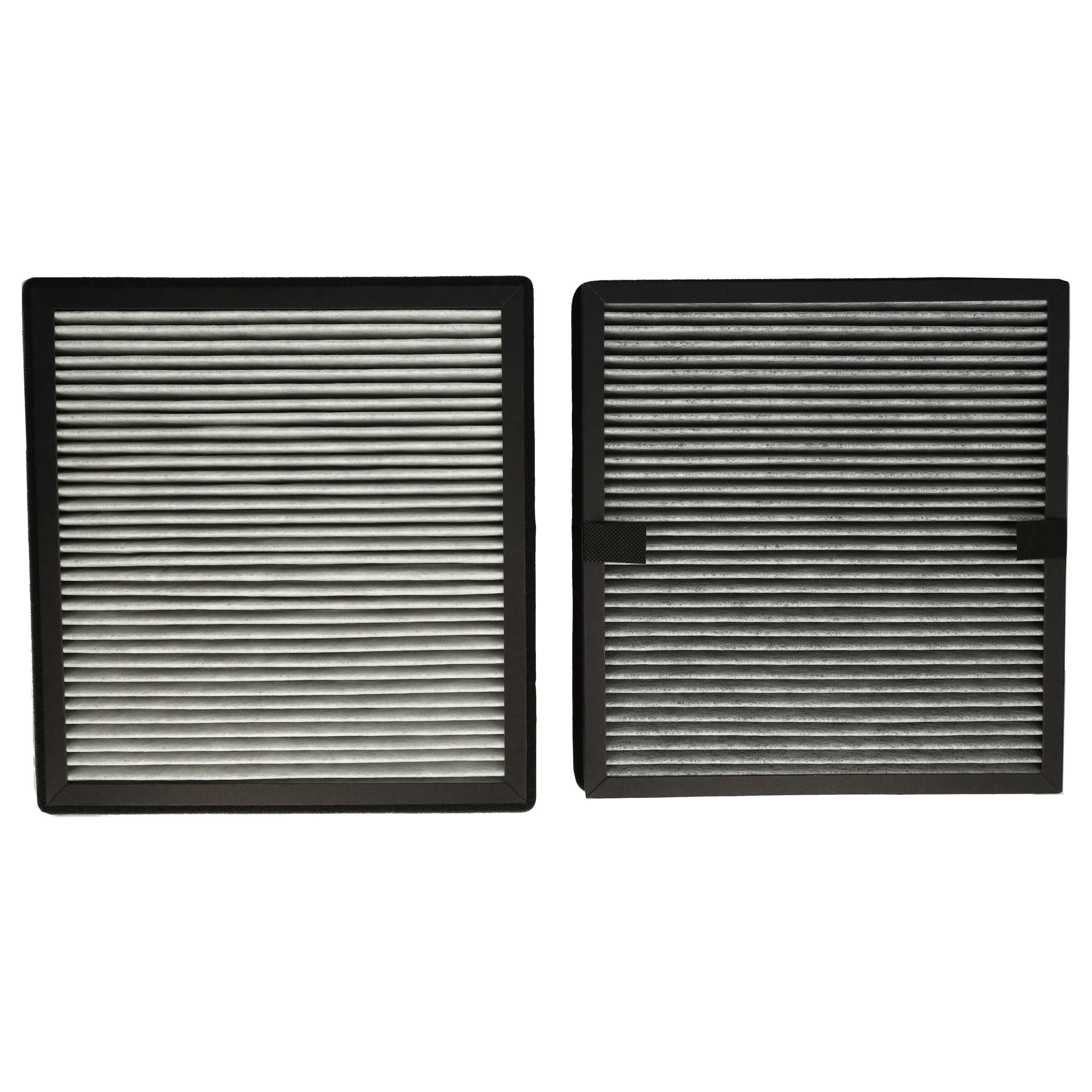 2 Part Filter Set replaces Ideal 8734001 Air Purifier - HEPA filter, activated carbon filter