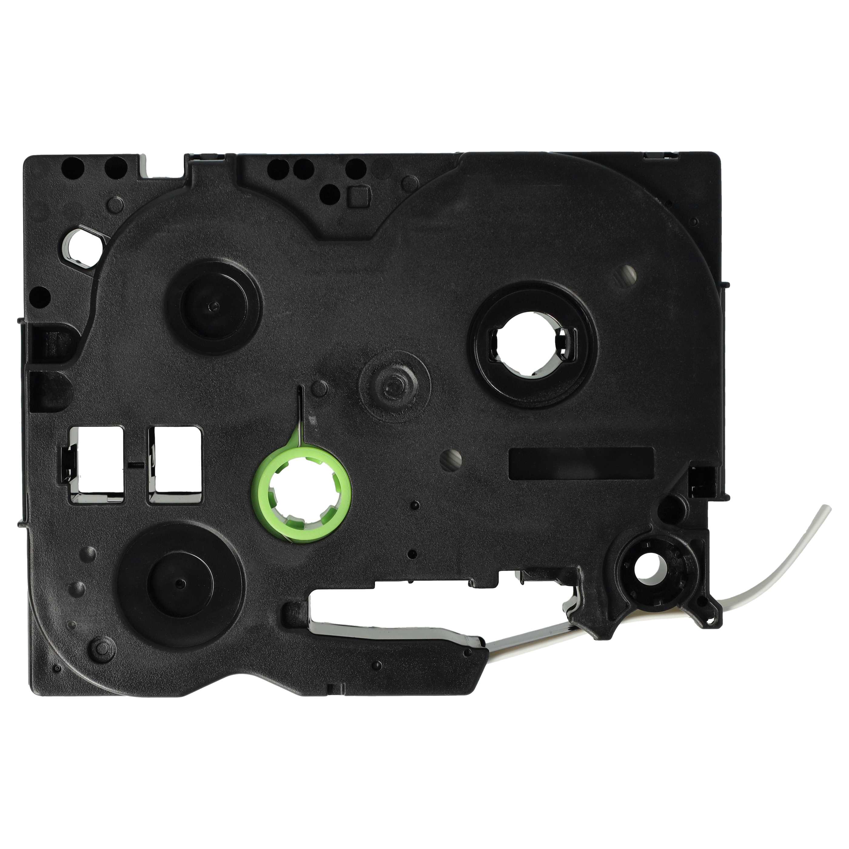 5x Label Tape replaces Brother HSE-231 - 11.7 mm Black to White, Heat Shrink Tape, 11.7 mm