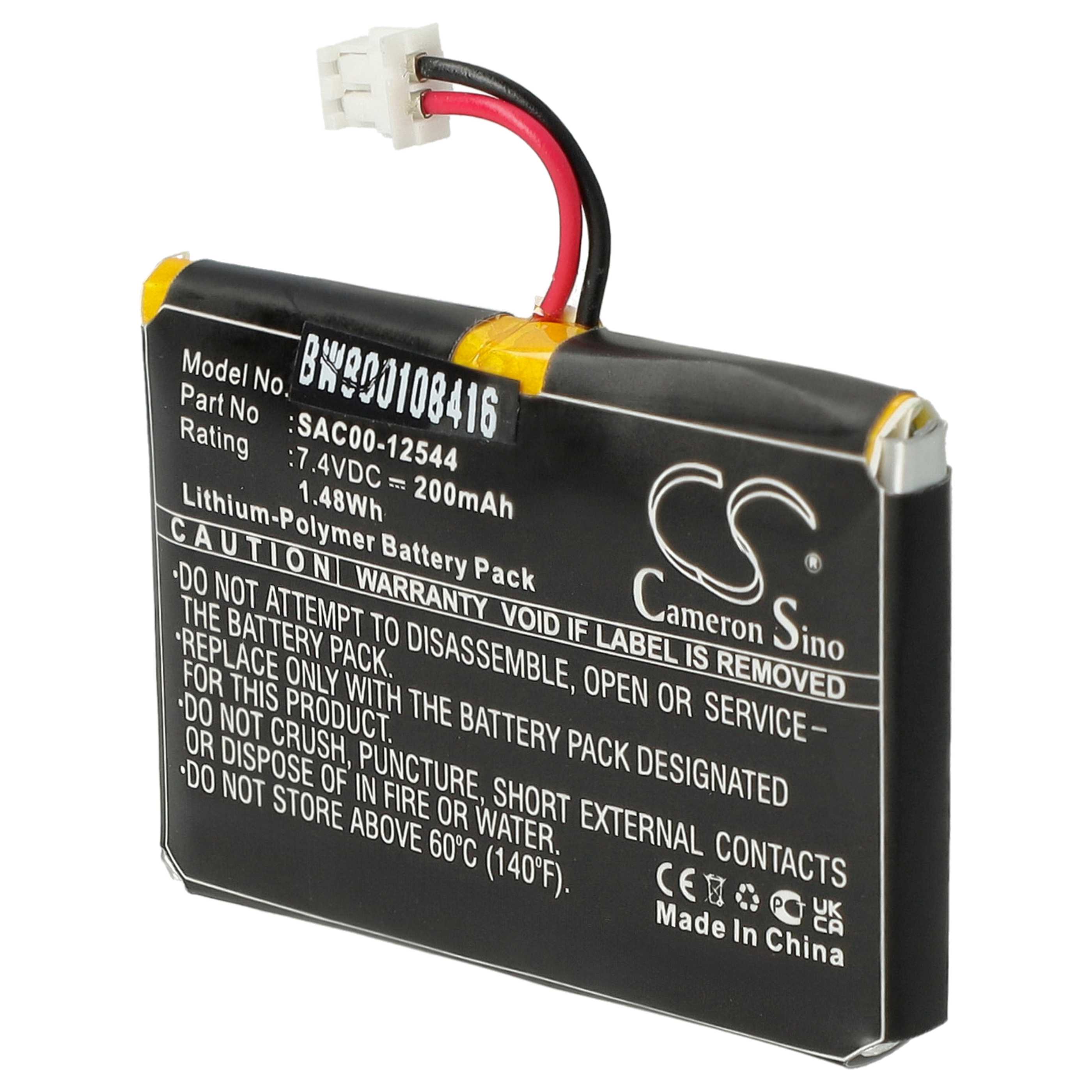 Hundehalsband-Akku als Ersatz für Sportdog SAC00-12544 - 200mAh 7,4V Li-Polymer