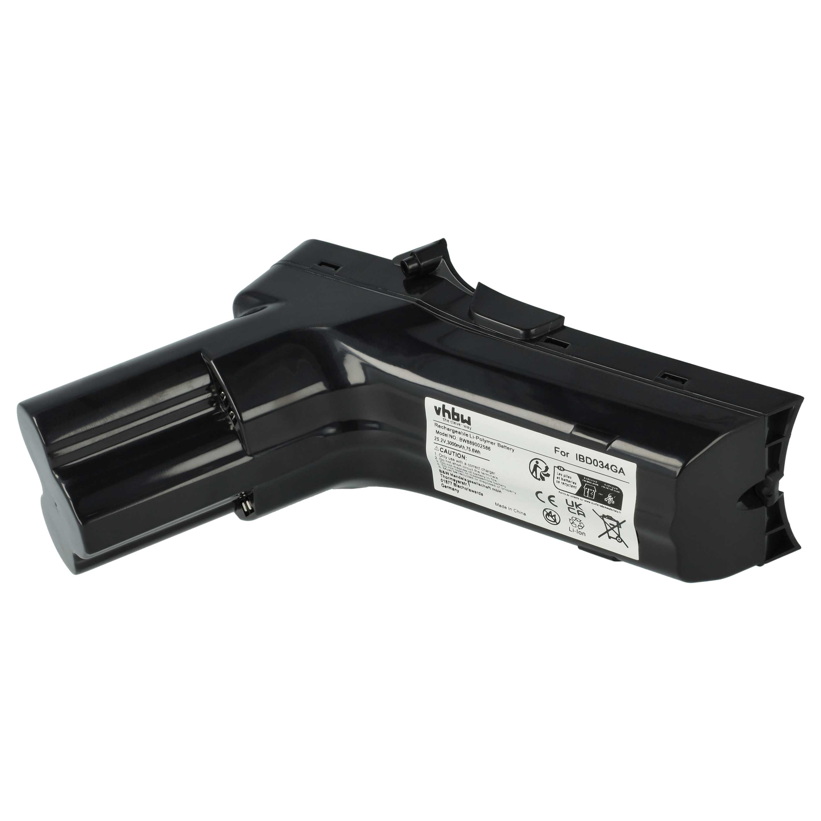 Akku als Ersatz für Philips IBD034GA, 300000517621, 300000517631, 6.27.40.08-0 für Philips Staubsauger - 3000mAh 25,2V Li-Ion