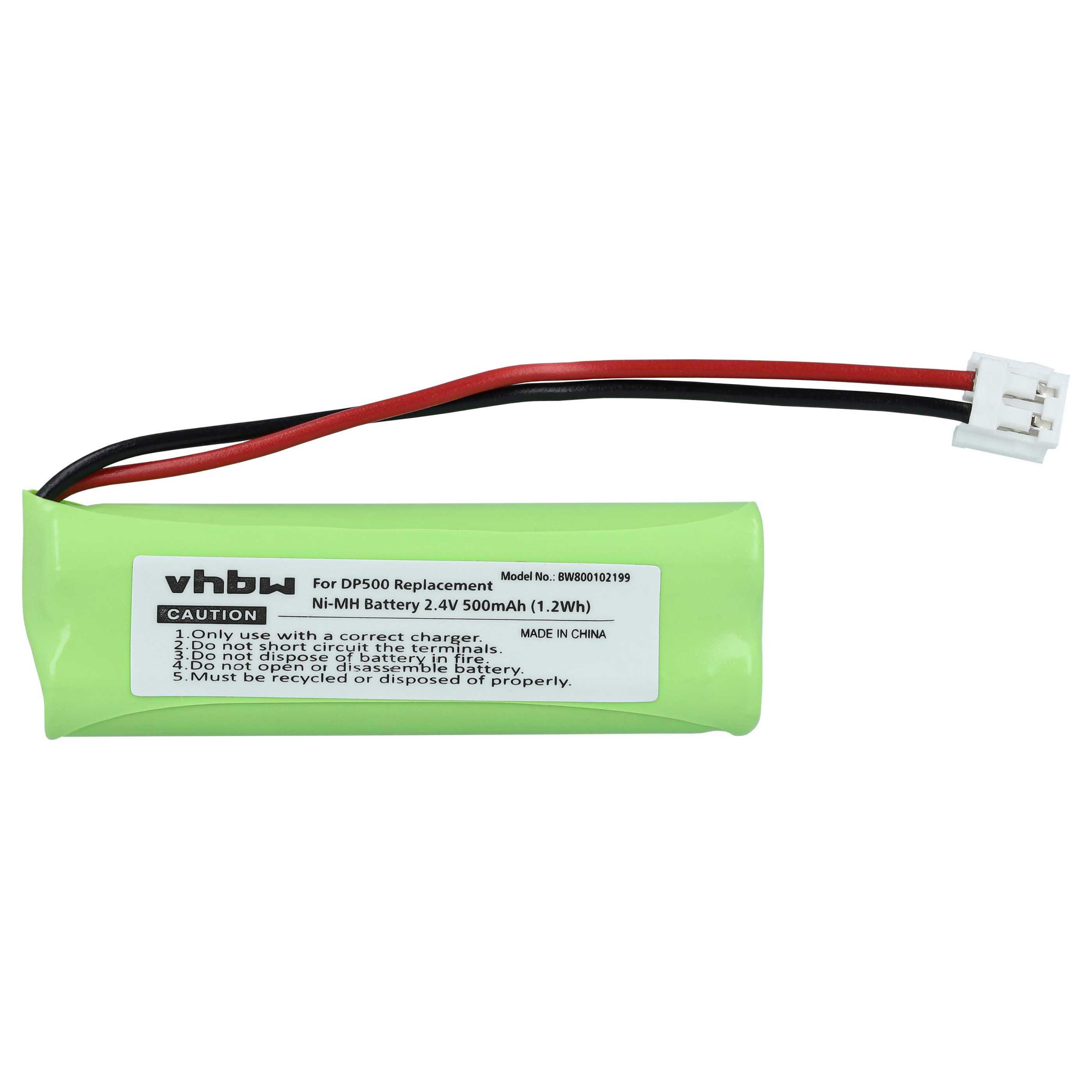 3x Akumulator do telefonu stacjonarnego Binatone zamiennik GPHC05RN01, GP1010 - 500 mAh 2,4 V NiMH