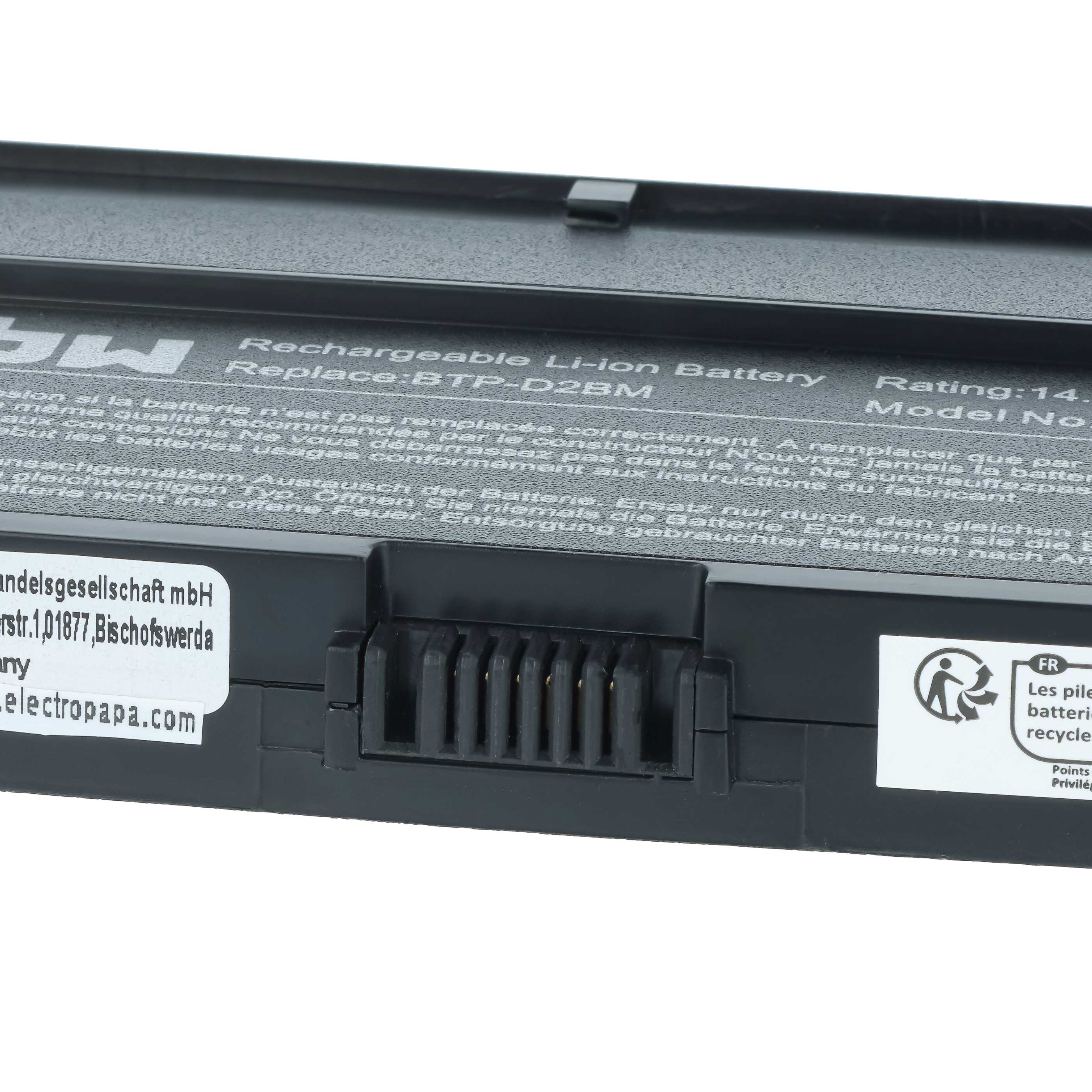 Notebook Battery replaces Medion 40029779, BTP-CMBM, 40027608, 40026269 - 4400 mAh 14.8 V Li-Ion, black
