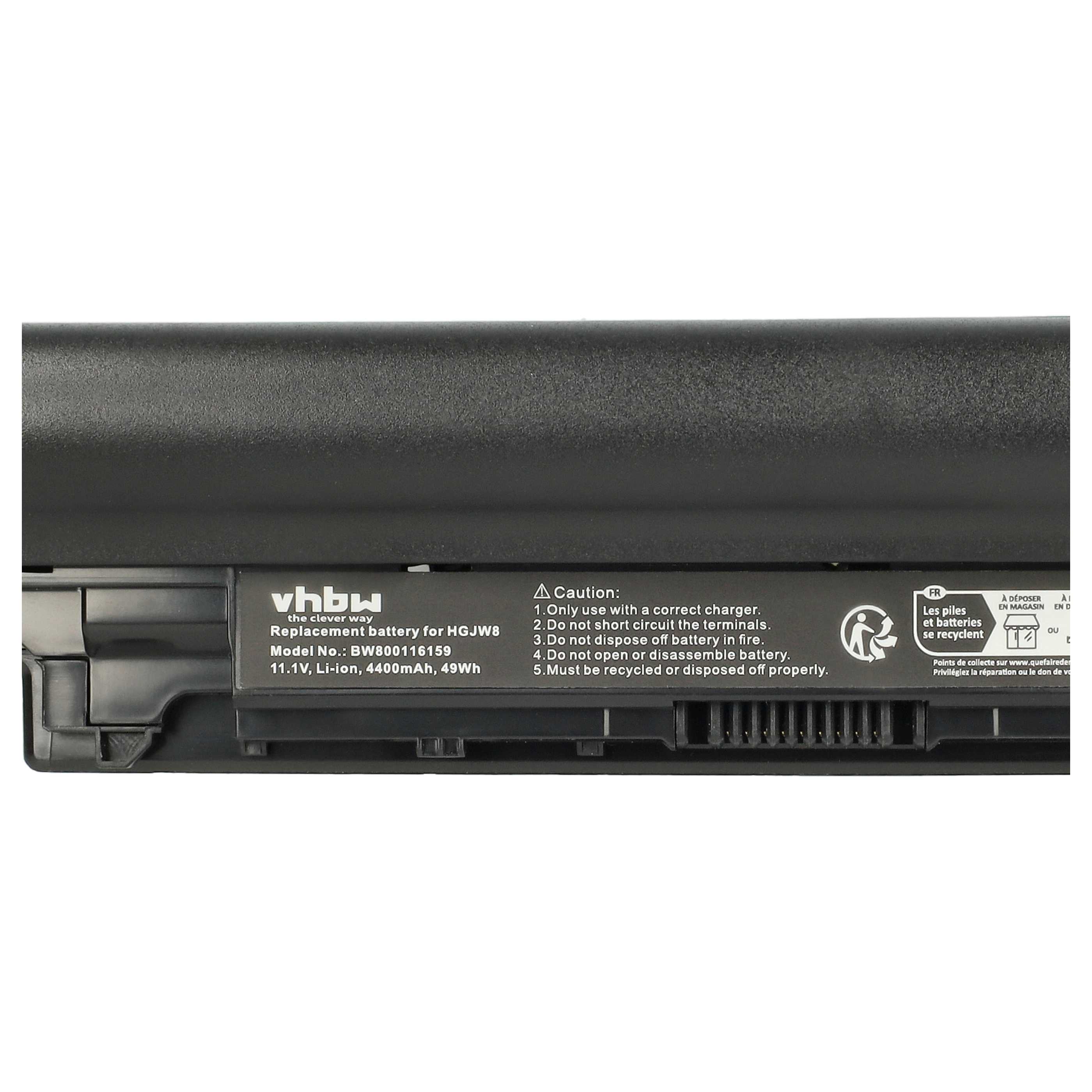 Akumulator do laptopa zamiennik Dell 451-12177, 451-12176, 3NG29, 451-BBIY - 4400 mAh 11,1 V Li-Ion, czarny