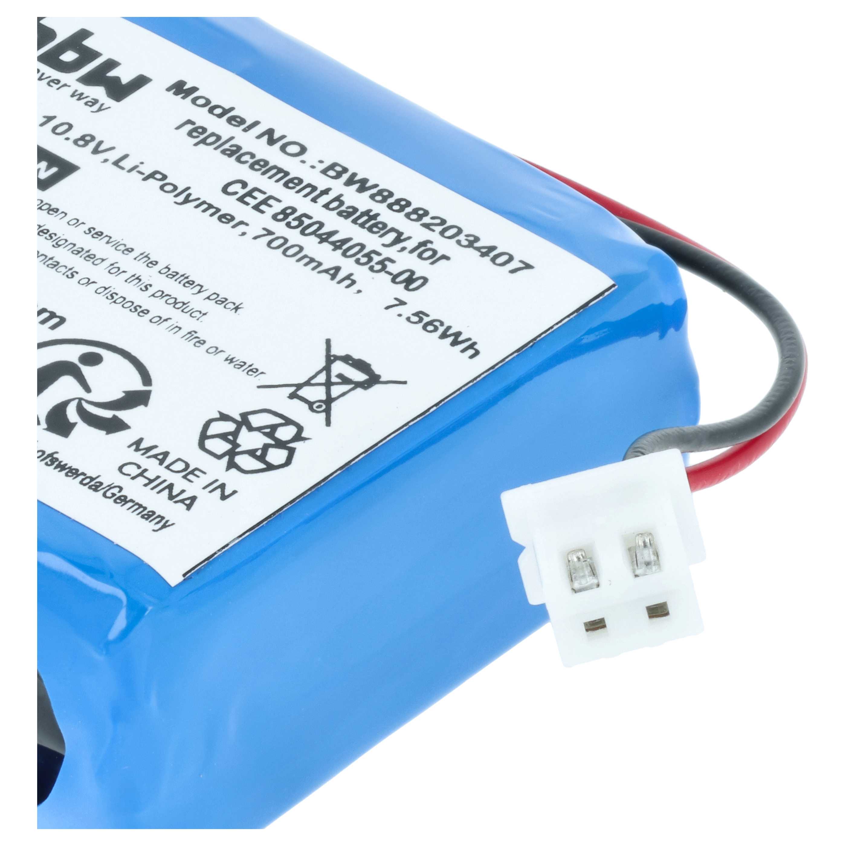 Batería reemplaza CCE 9049-BAT.01, 2258 para comprobador de billetes (700 mAh, 10,8 V, Li-Ion)