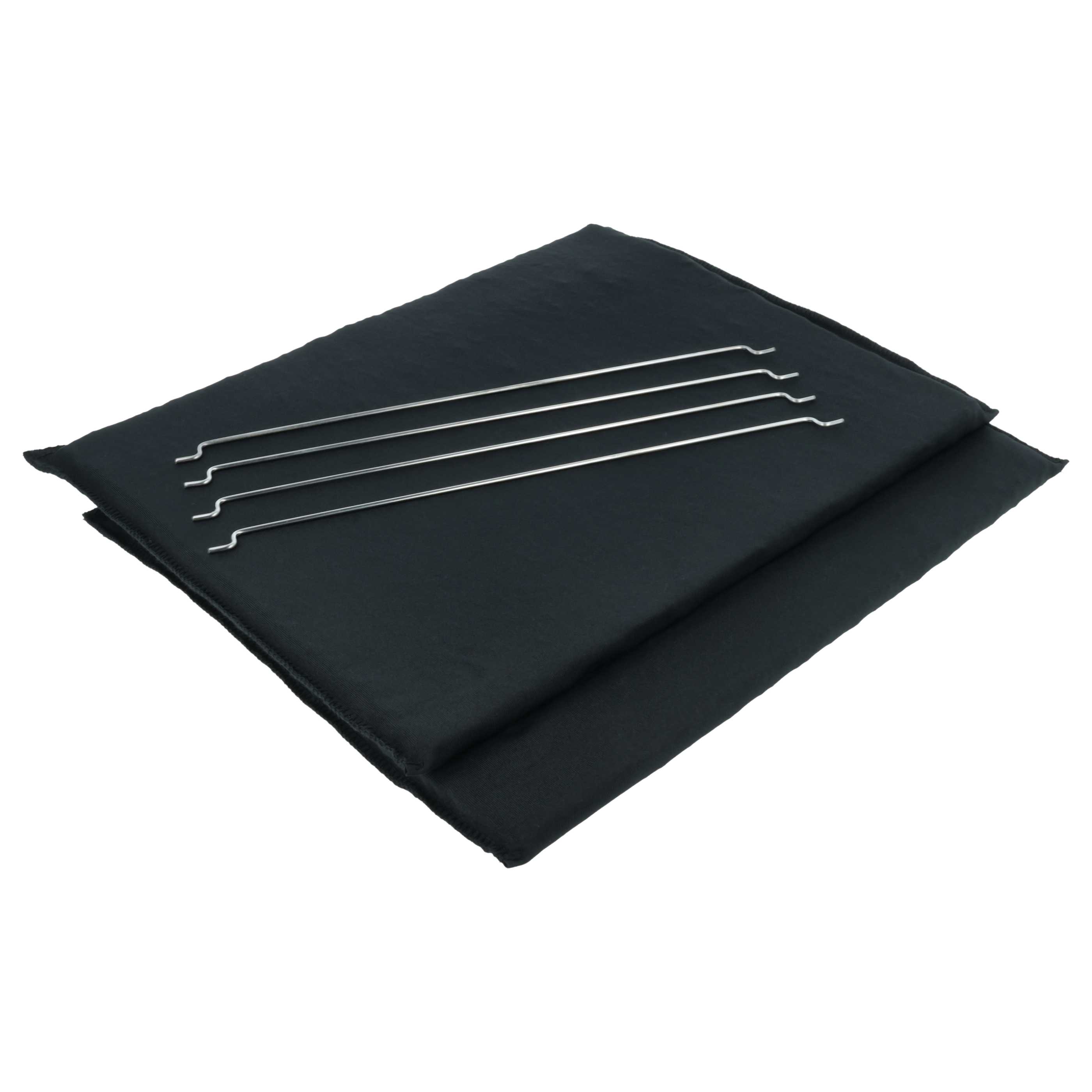 2x Filtres à charbon actif remplace Miele DKF 22-1, 4002515445303 pour hotte Miele + bague de fixation